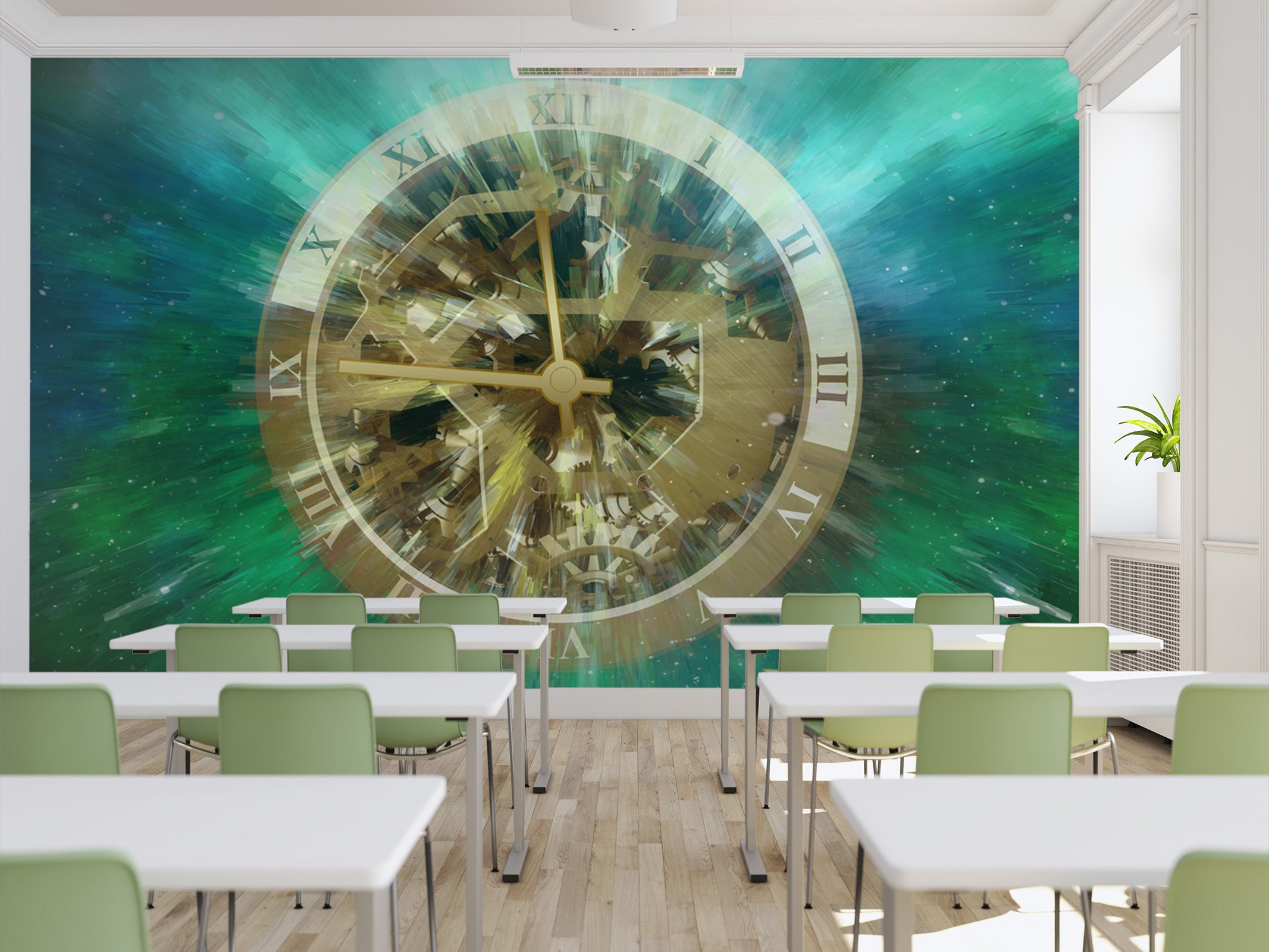 3D Timetable Gear 136 Wall Murals