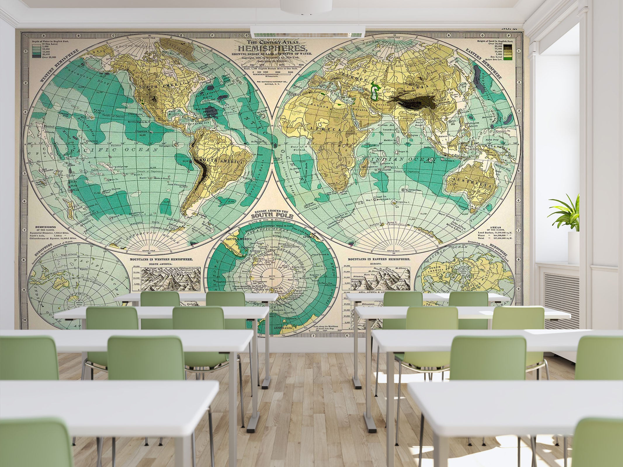 3D Green Earth 014 Wall Murals