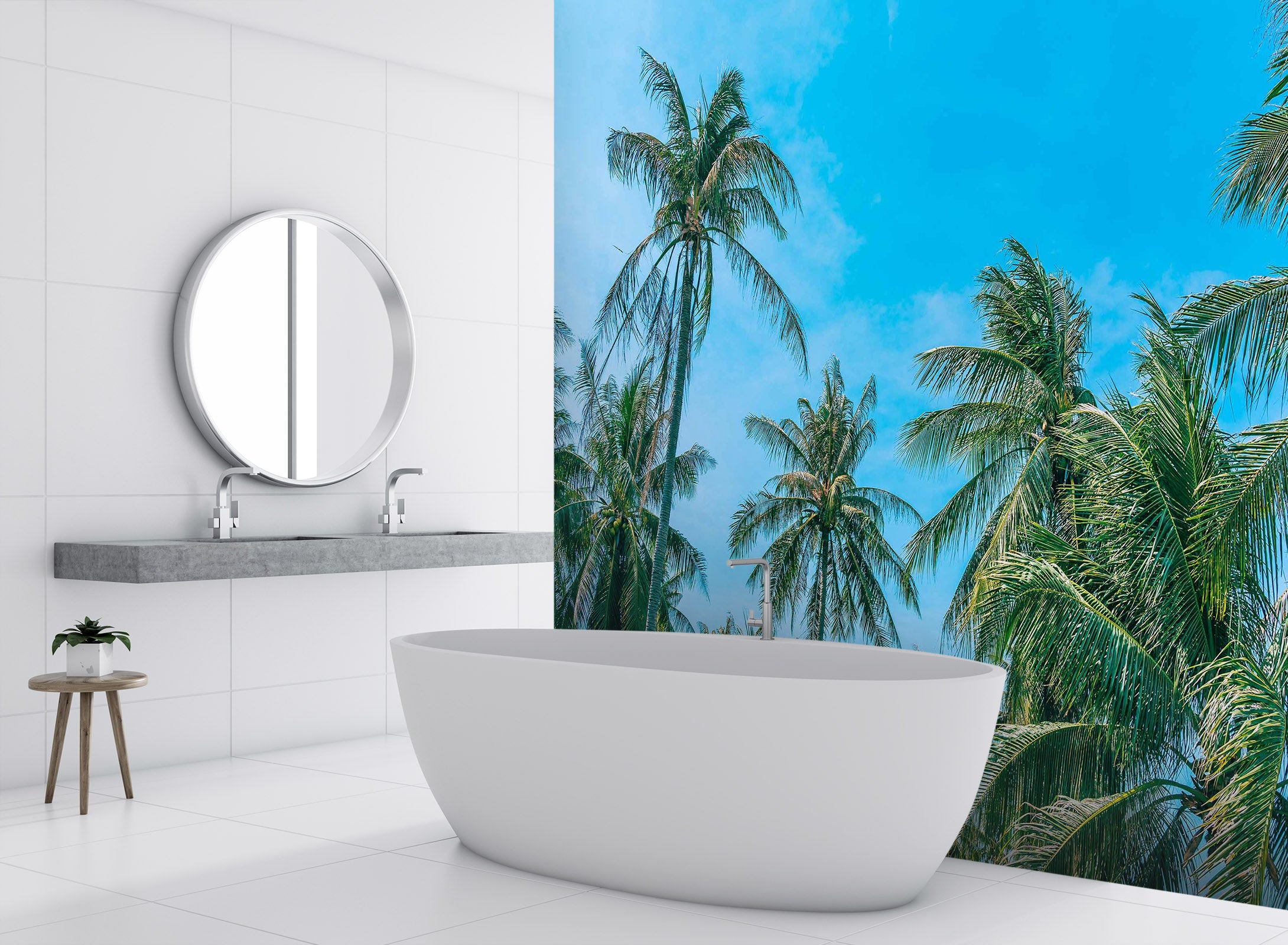 3D Coconut Grove Cloud 133 Wall Murals