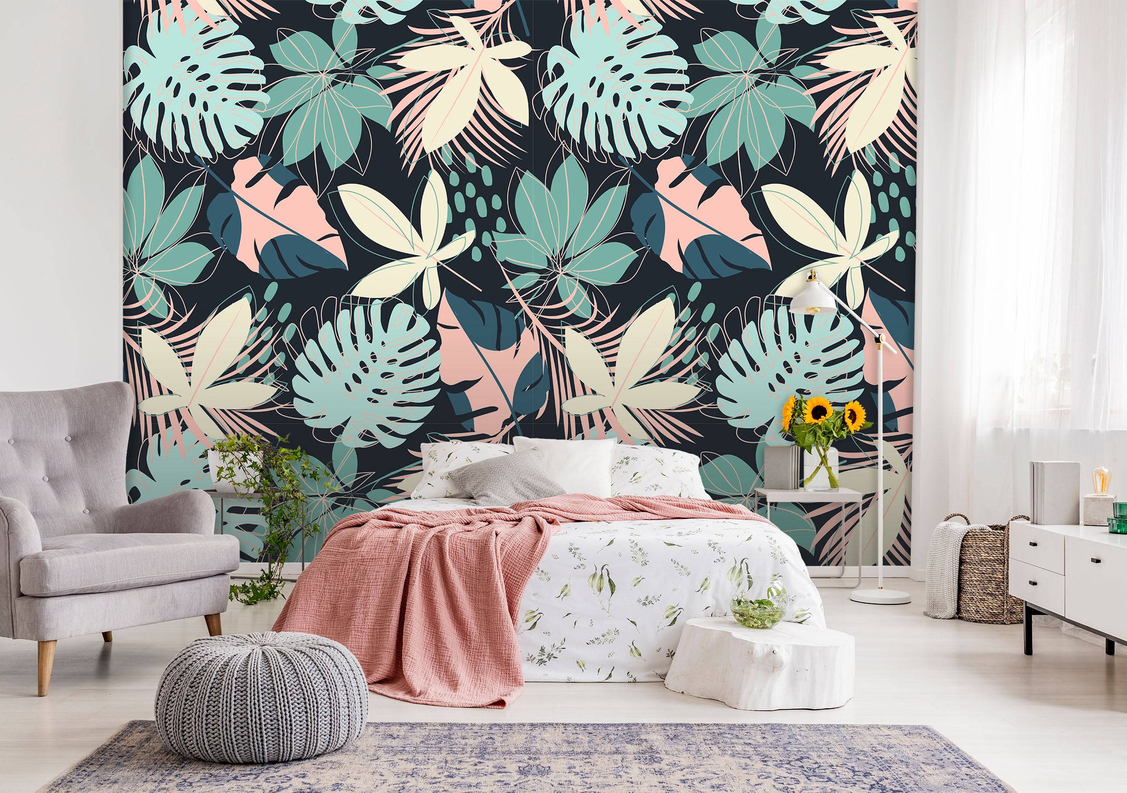 3D Graffiti Flower 51 Wall Murals