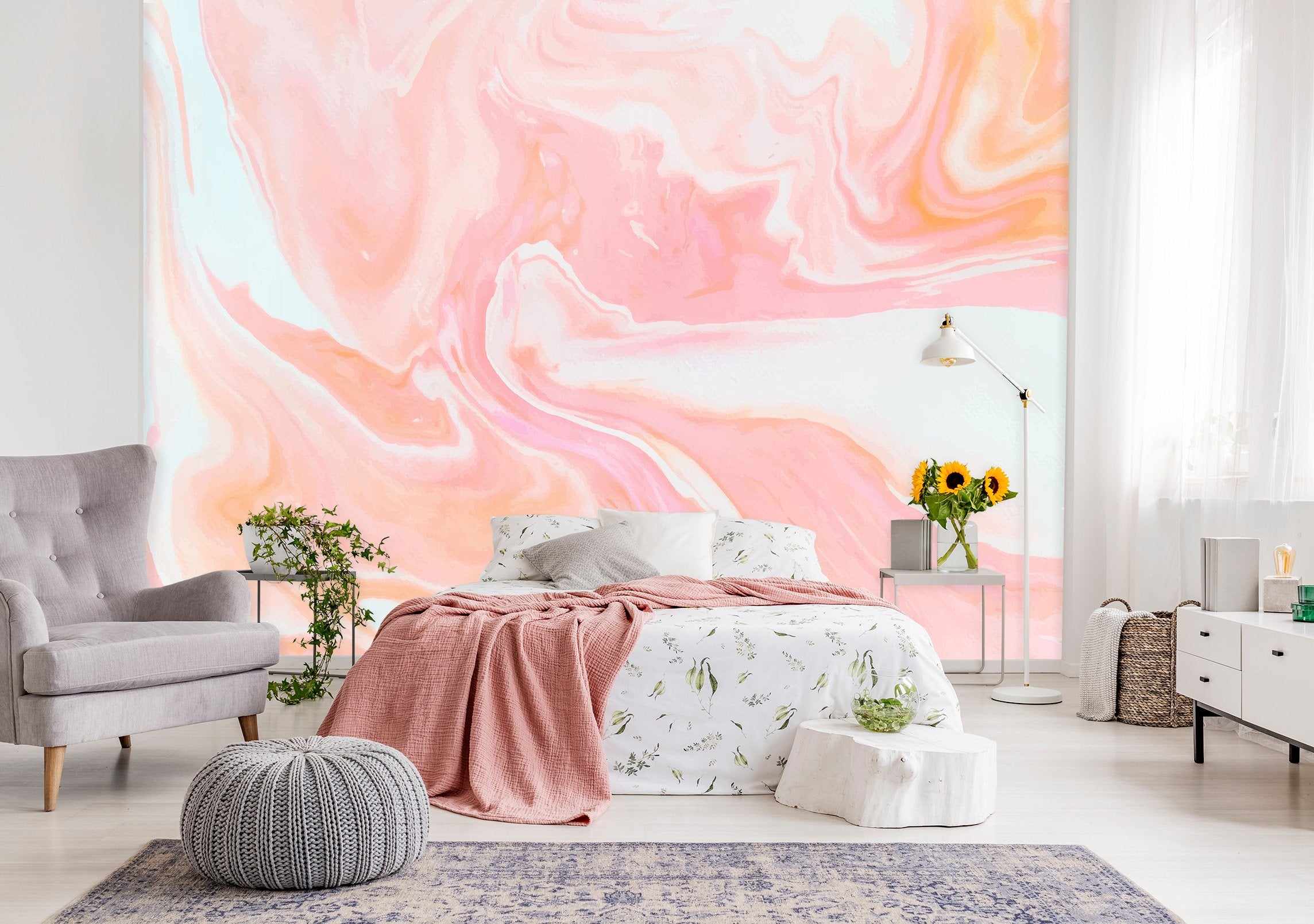 3D Abstract Pink Painting 93 Wall Murals Wallpaper AJ Wallpaper 2
