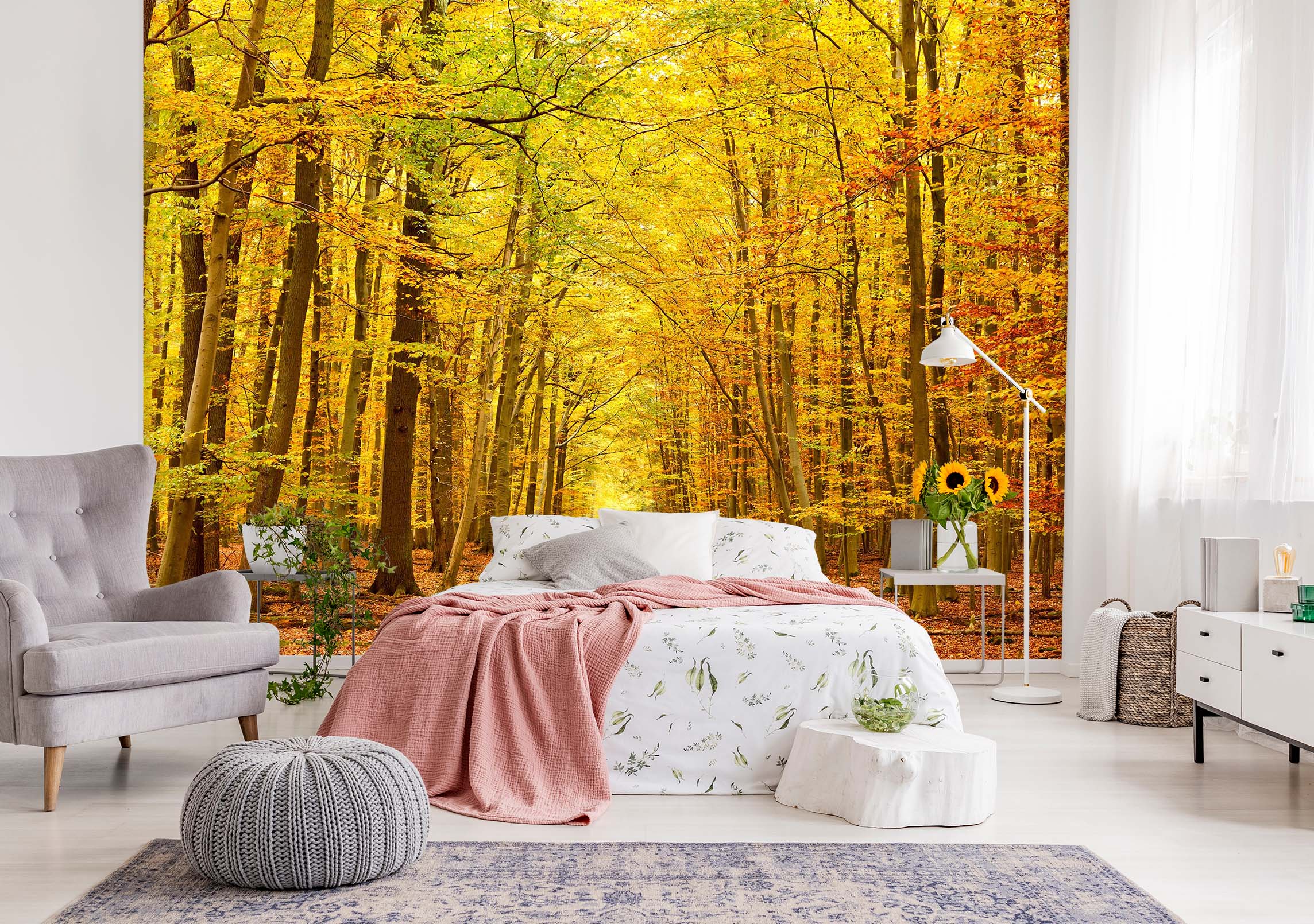 3D Maple Forest 055 Wall Murals