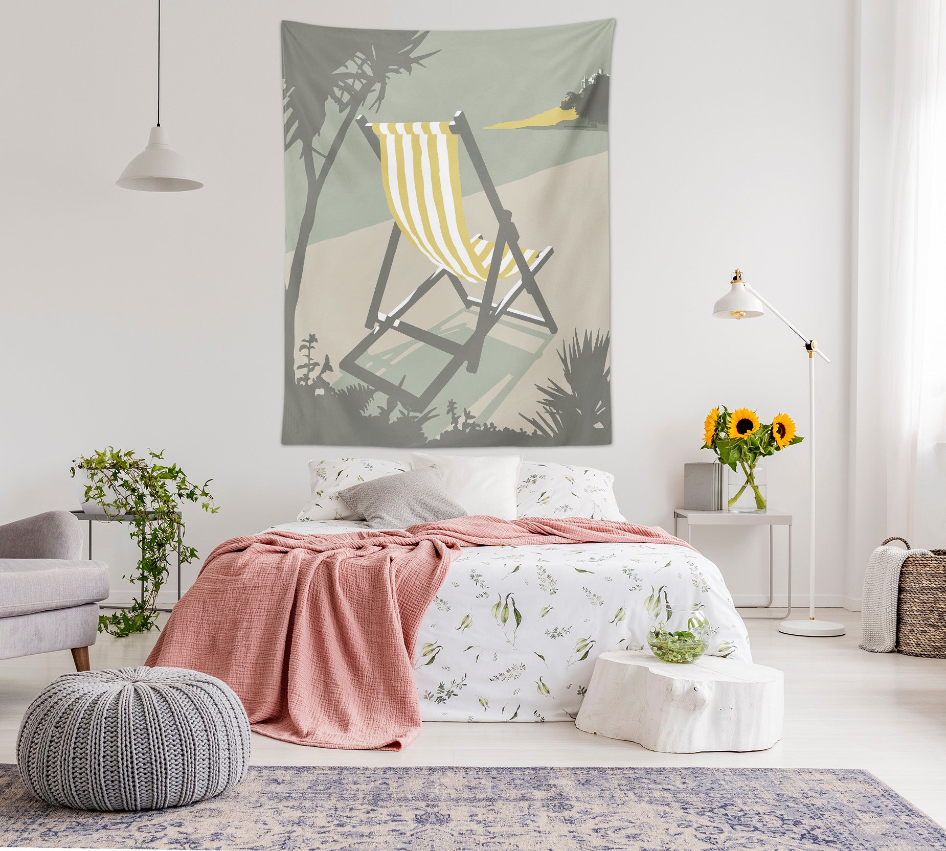 3D Beach Chair 5347 Steve Read Tapestry Hanging Cloth Hang