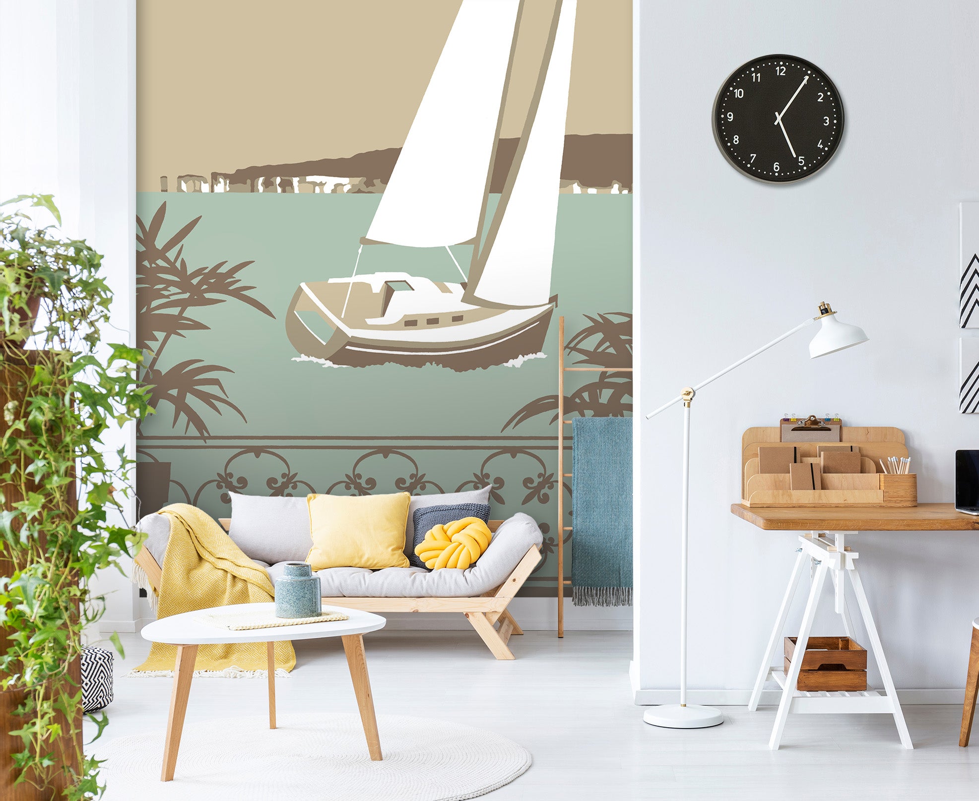 3D Sandbanks Balcony 1052 Steve Read Wall Mural Wall Murals