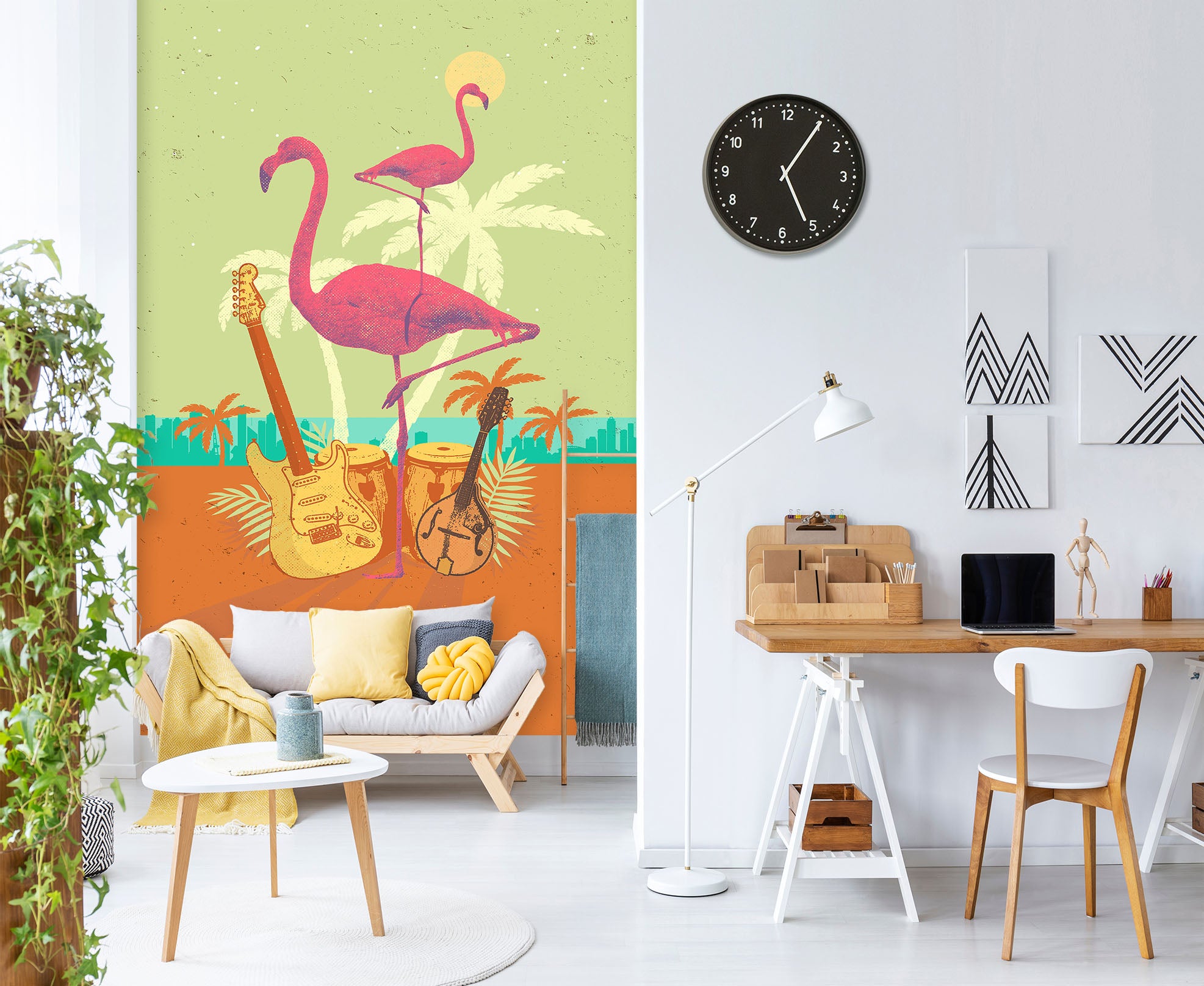 3D Tropical City 1417 Showdeer Wall Mural Wall Murals