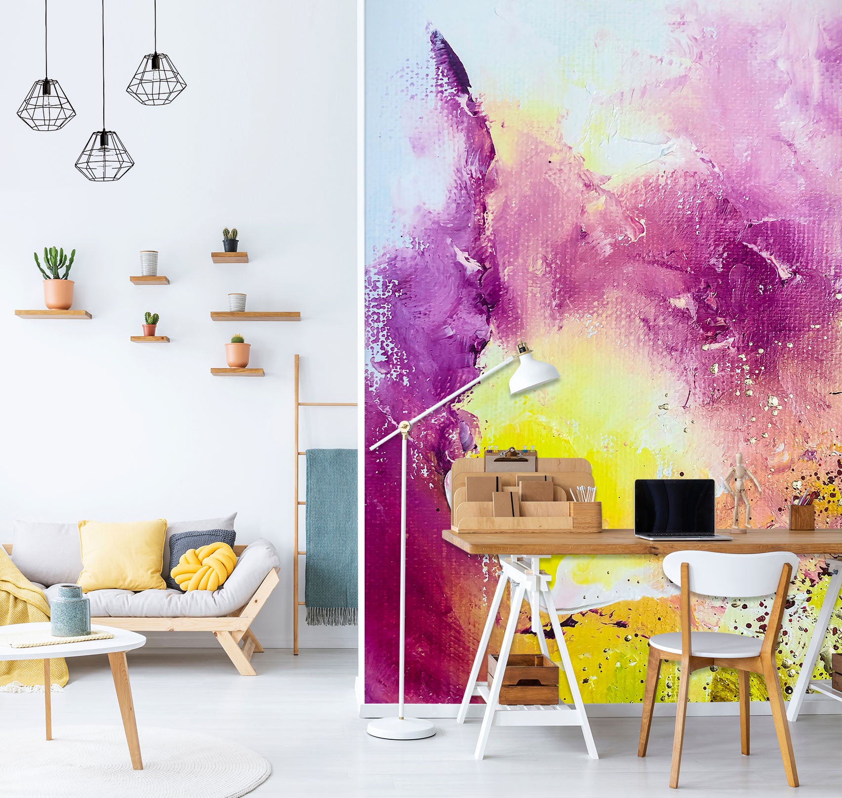 3D Purple Pigment 310 Skromova Marina Wall Mural Wall Murals