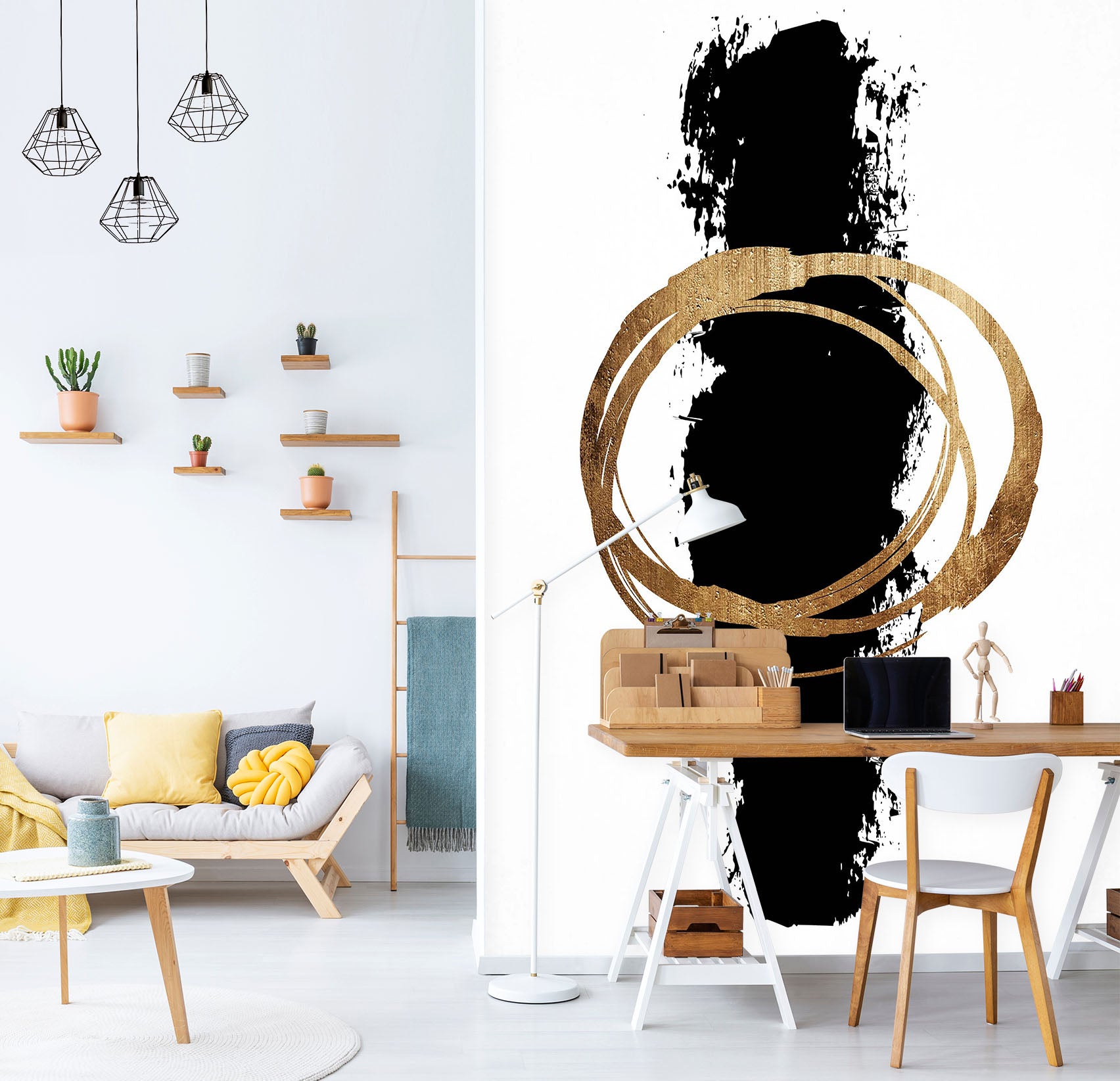 3D Abstract Black 1426 Boris Draschoff Wall Mural Wall Murals