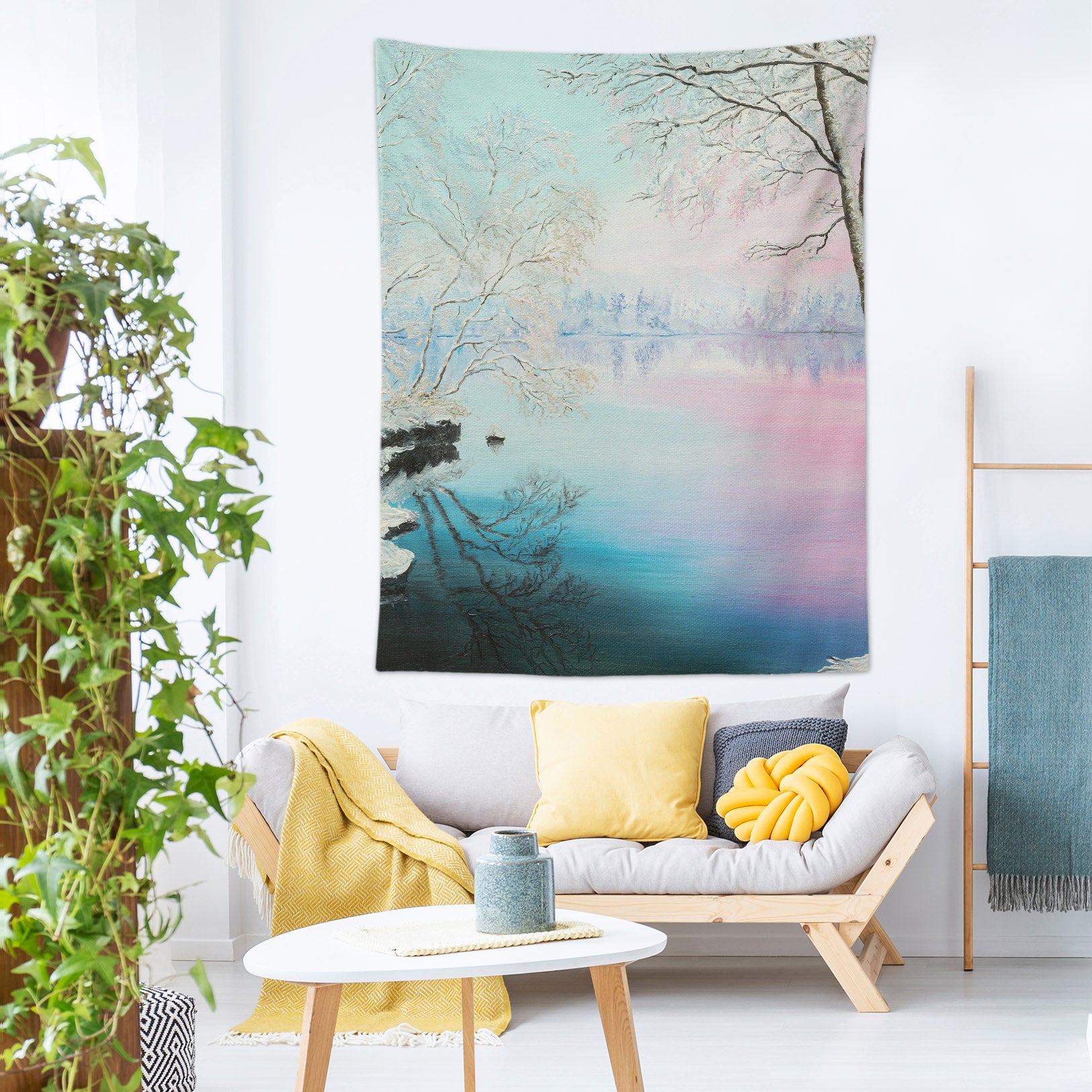 3D Winter Branches 5298 Marina Zotova Tapestry Hanging Cloth Hang