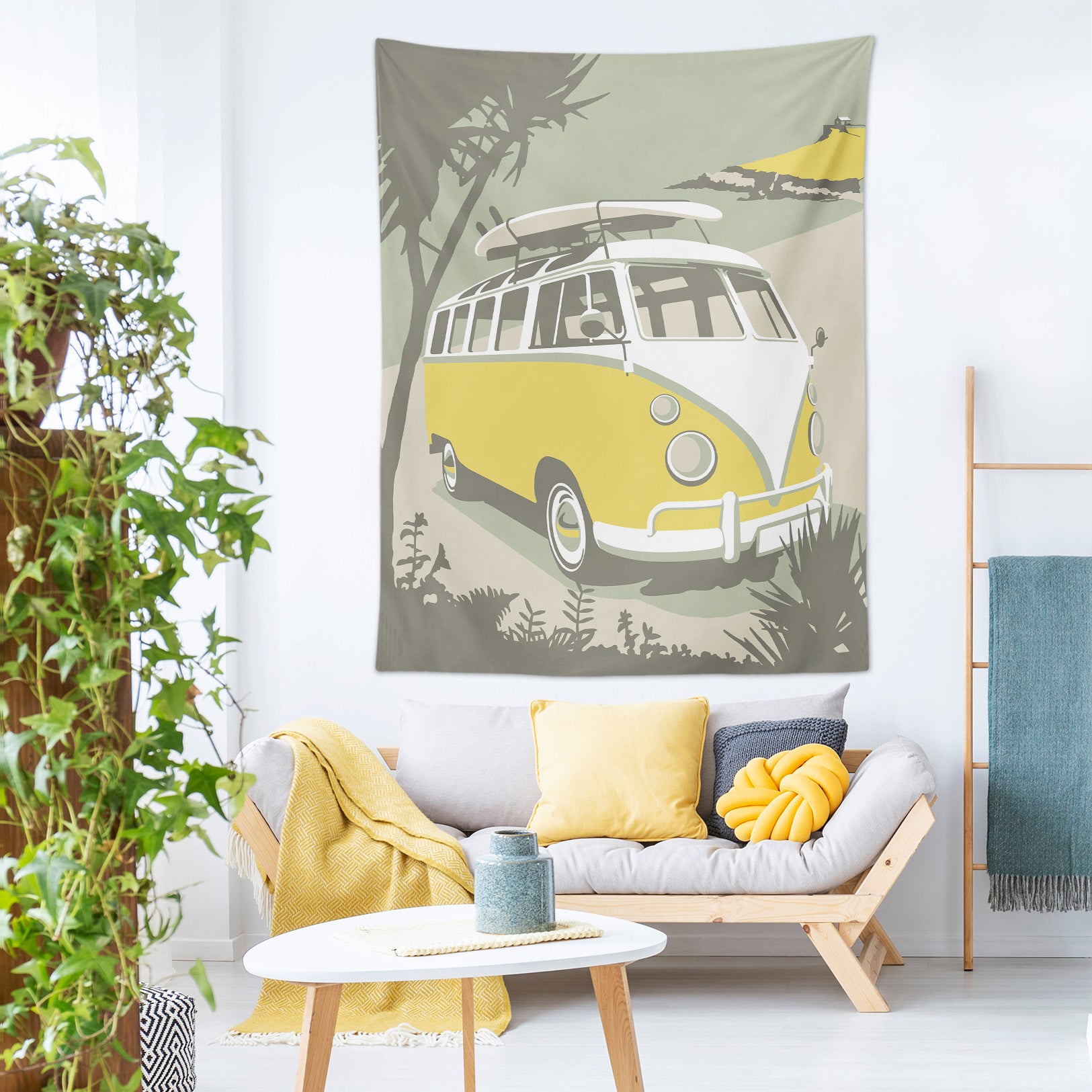 3D Tree Car 5387 Steve Read Tapestry Hanging Cloth Hang