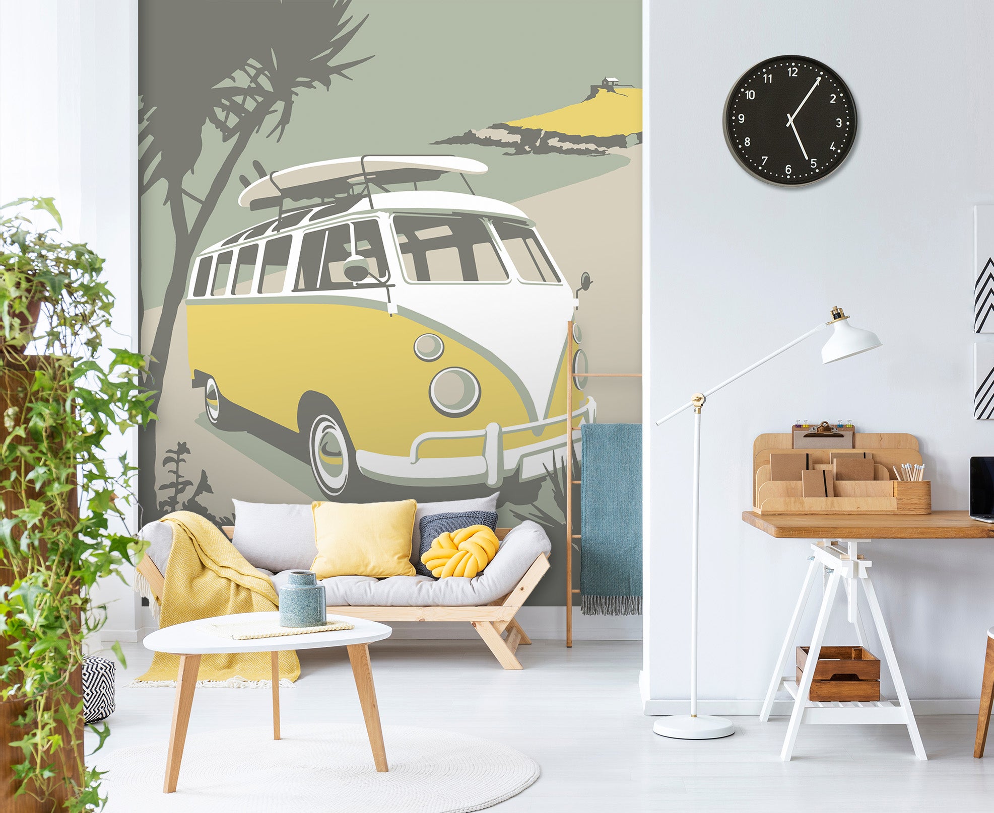 3D St Ives Camper 1067 Steve Read Wall Mural Wall Murals