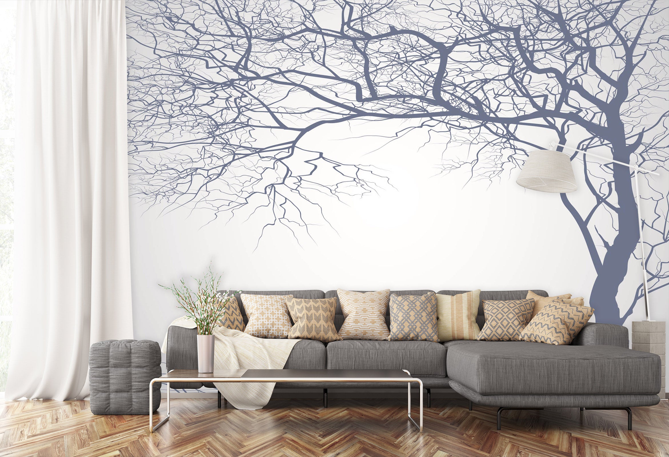 3D Dead Tree 1410 Wall Murals