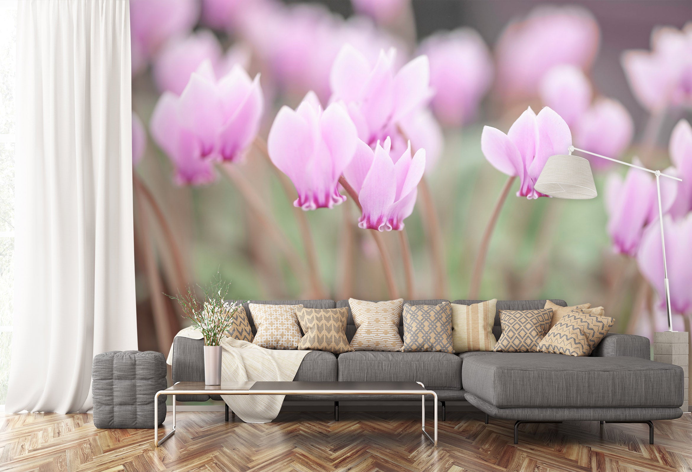 3D Purple Flower 6218 Assaf Frank Wall Mural Wall Murals