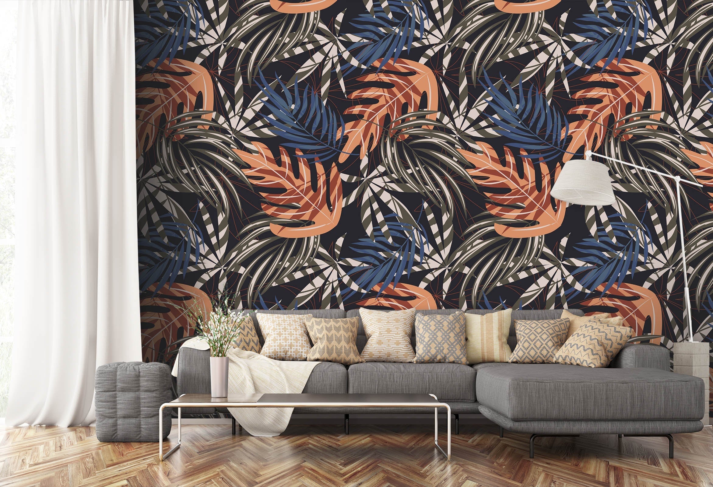 3D Colored Leaf Painting 12 Wall Murals Wallpaper AJ Wallpaper 2