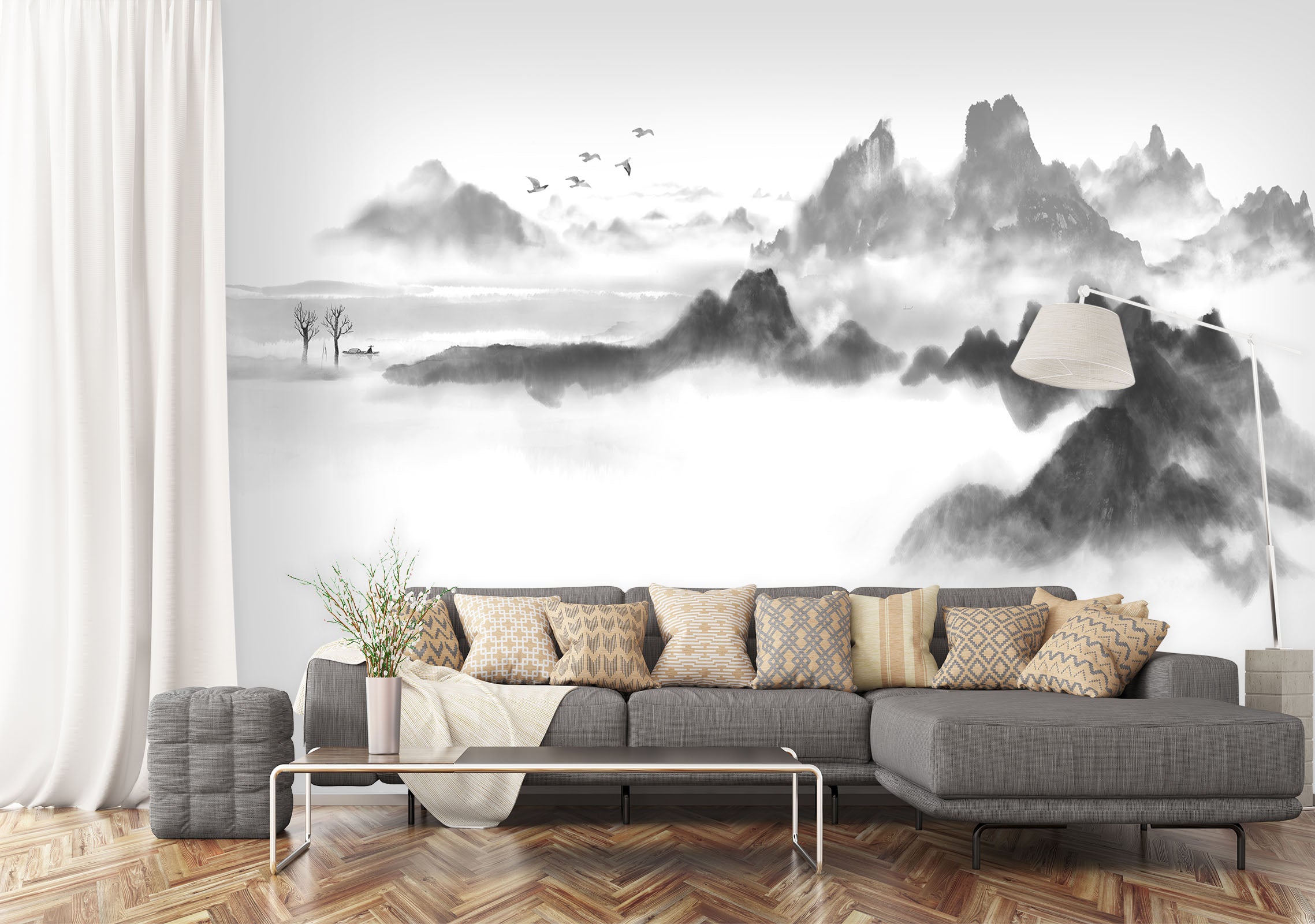 3D Sketch Valley 1431 Wall Murals