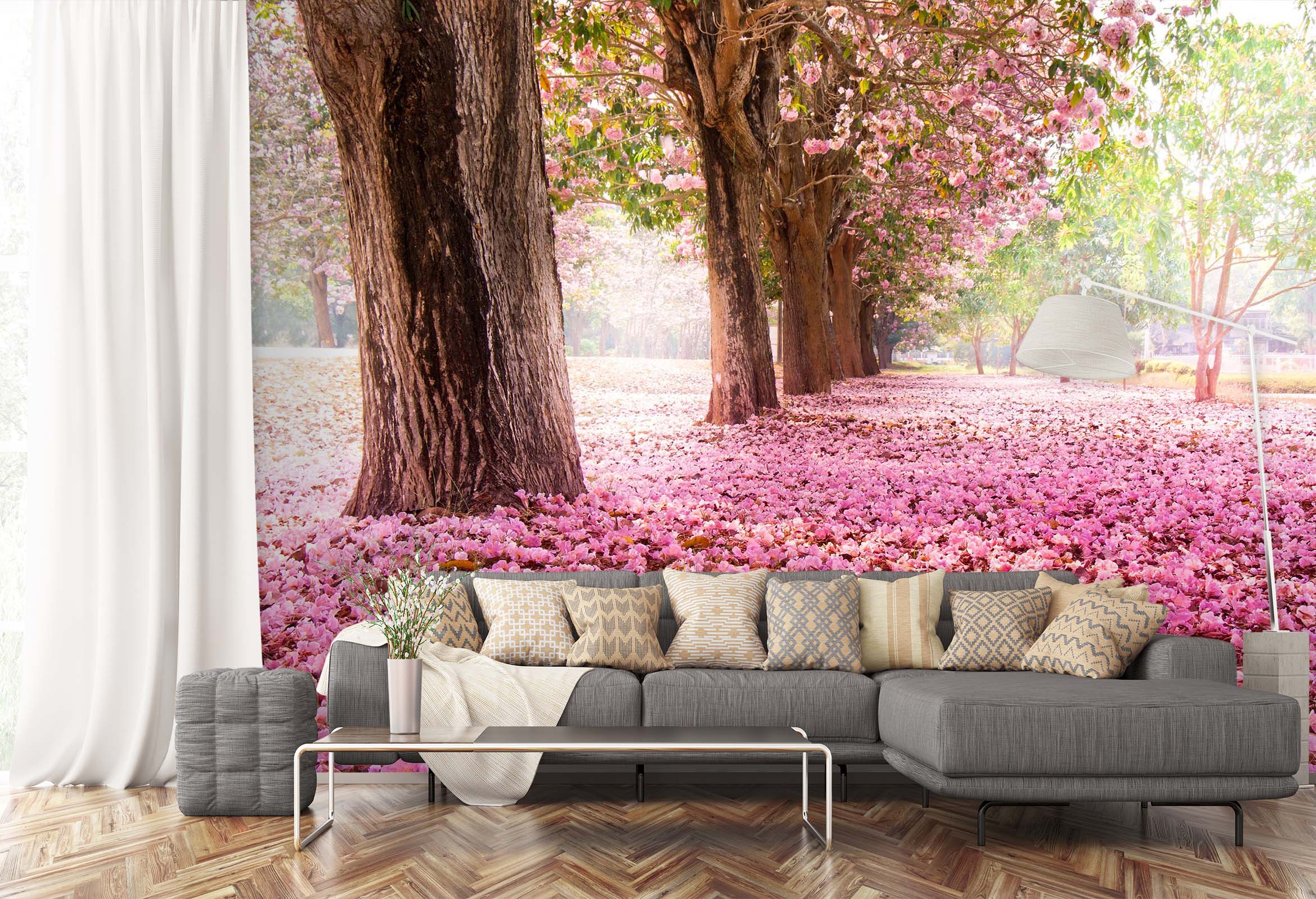 3D Pink Cherry Tree 134 Wall Murals