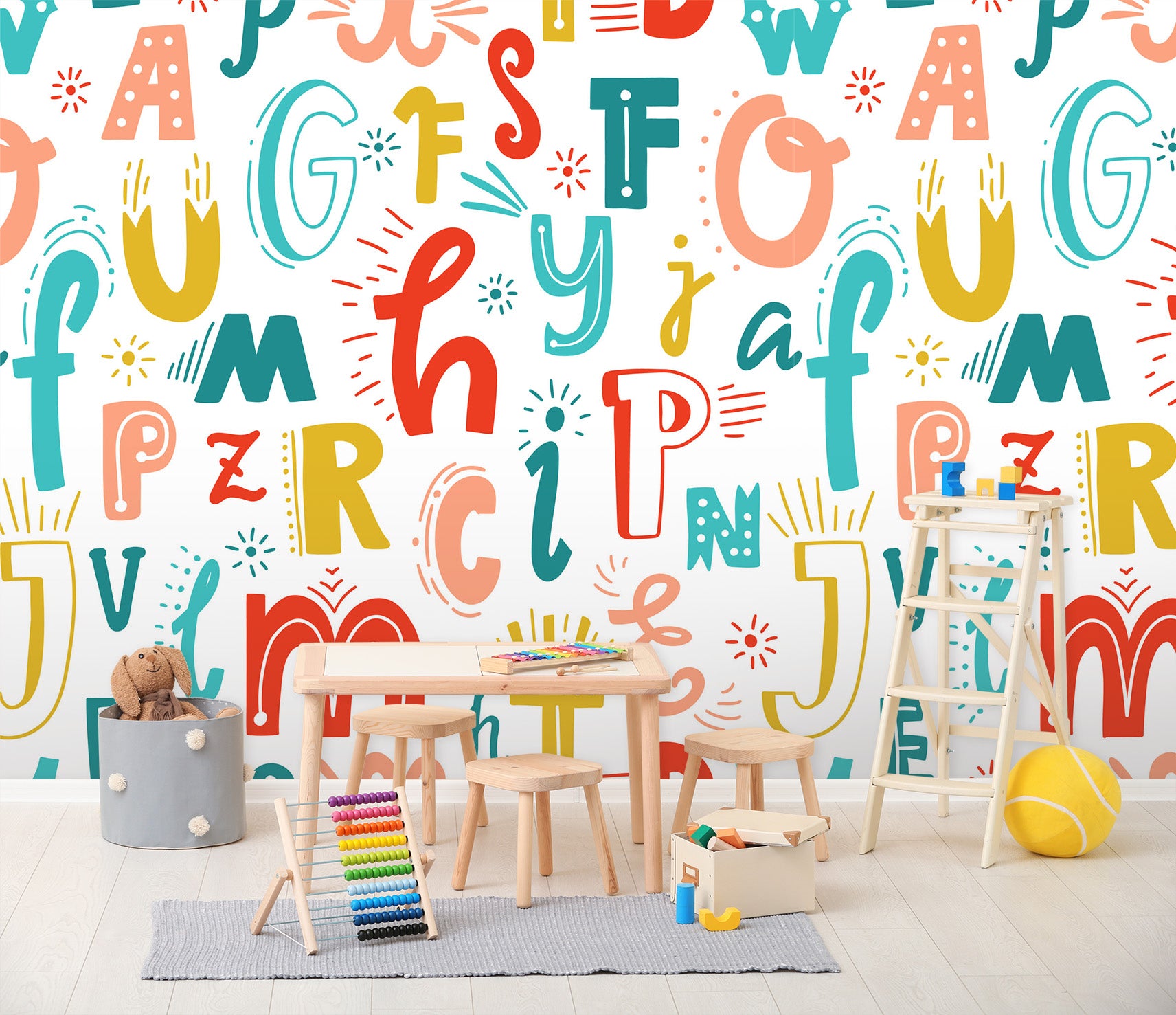 3D Cartoon Font 191 Wall Murals