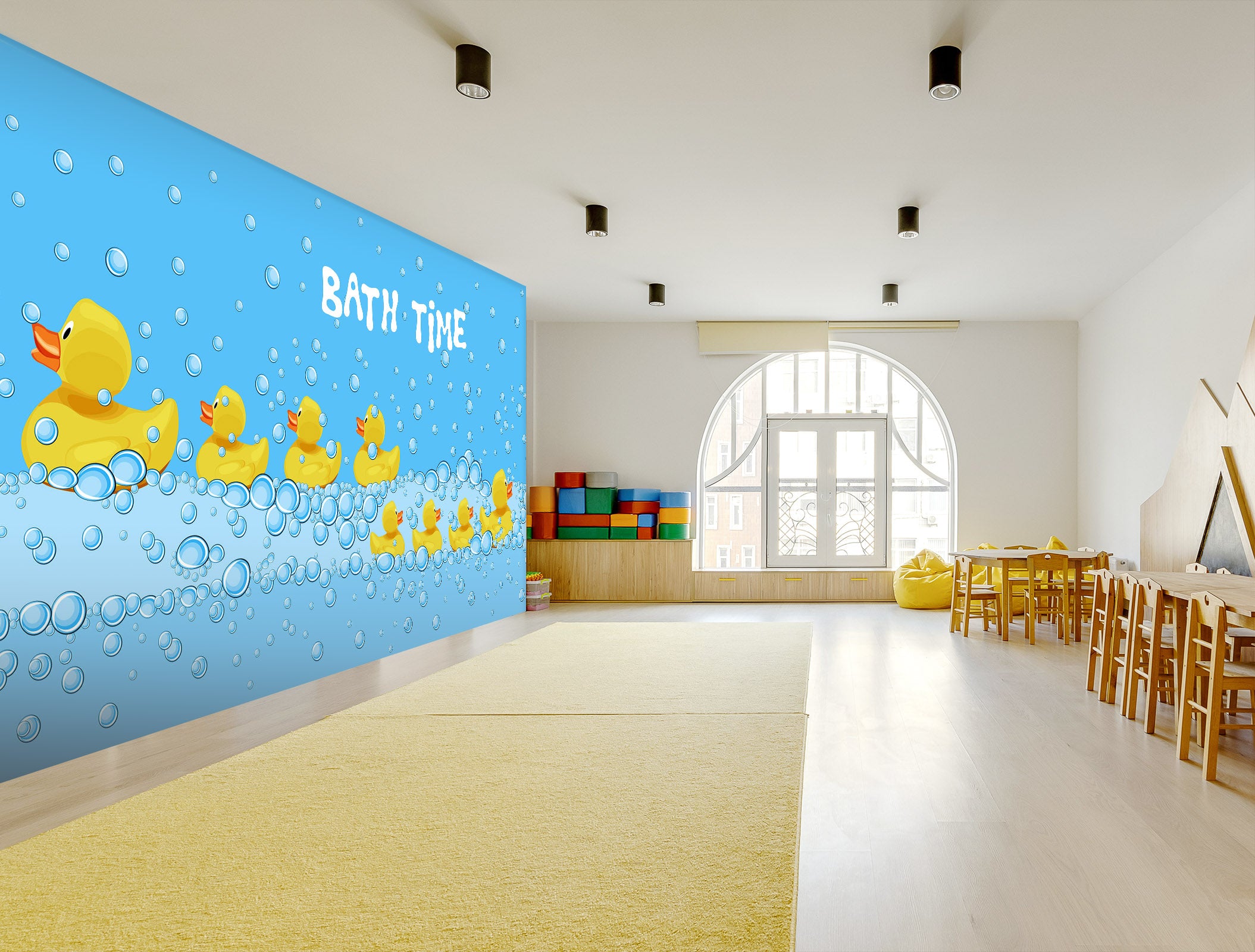 3D Bubble Duck 289 Wall Murals