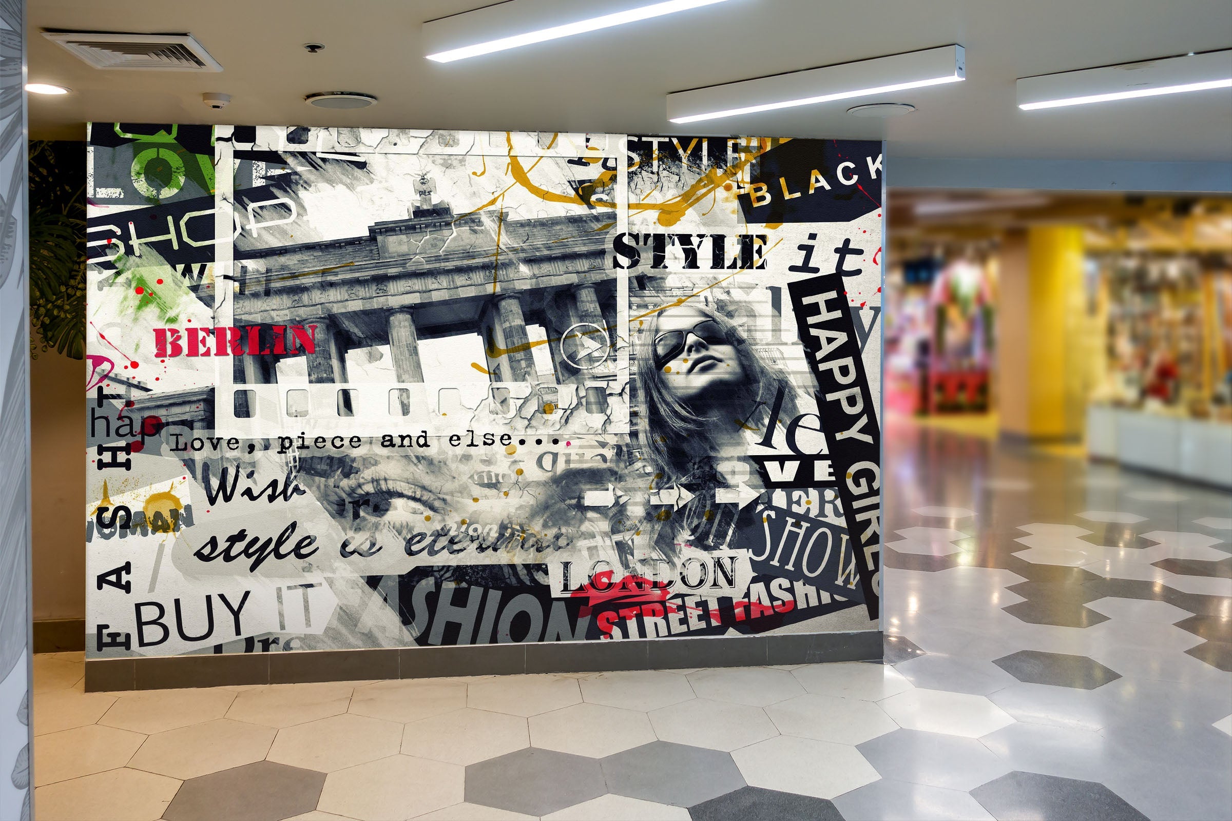 3D Newspaper Girl 139 Wall Murals Wallpaper AJ Wallpaper 2