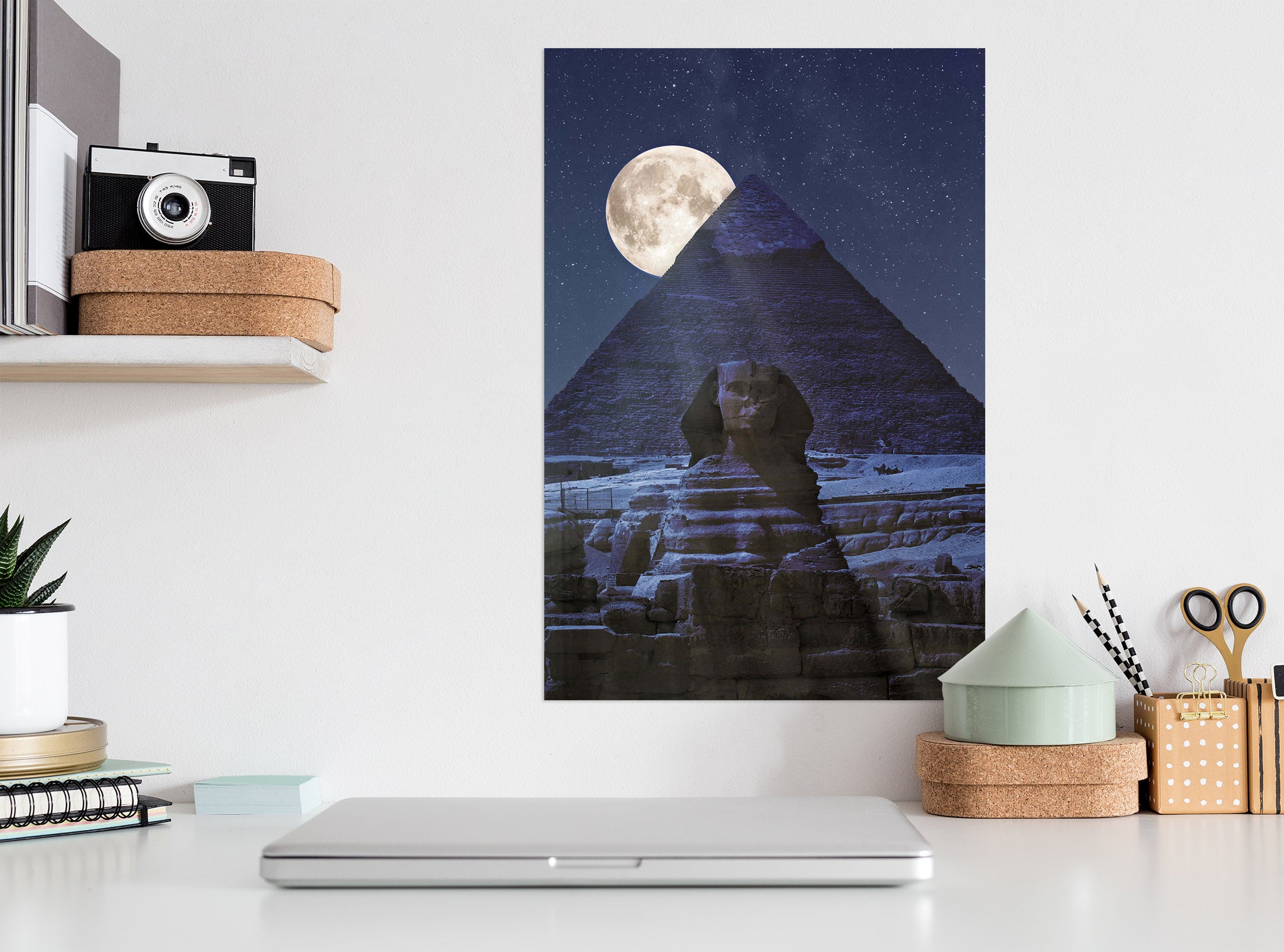 3D Valley Moon 235 Marco Carmassi Wall Sticker