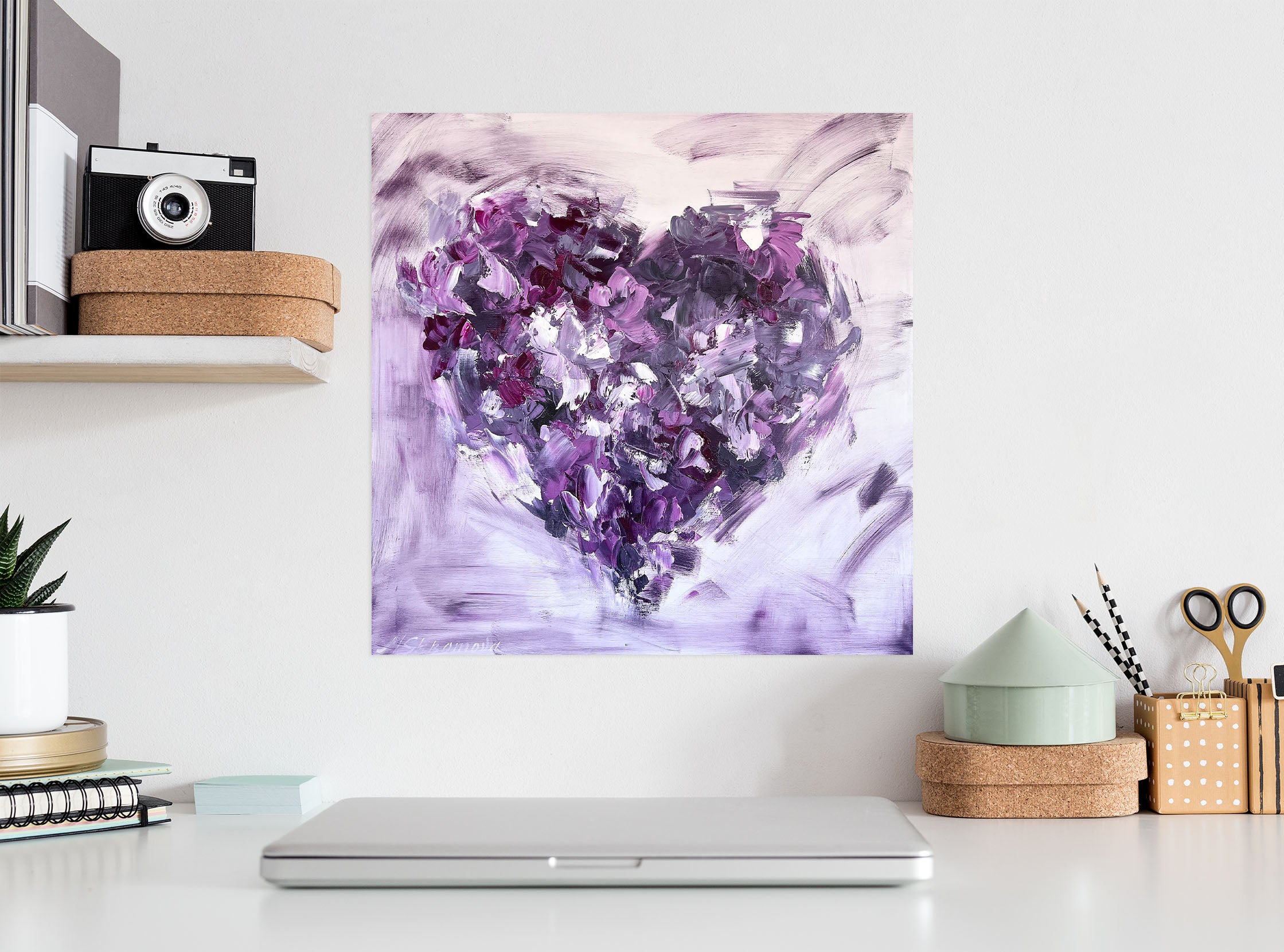 3D Purple Love 807 Skromova Marina Wall Sticker