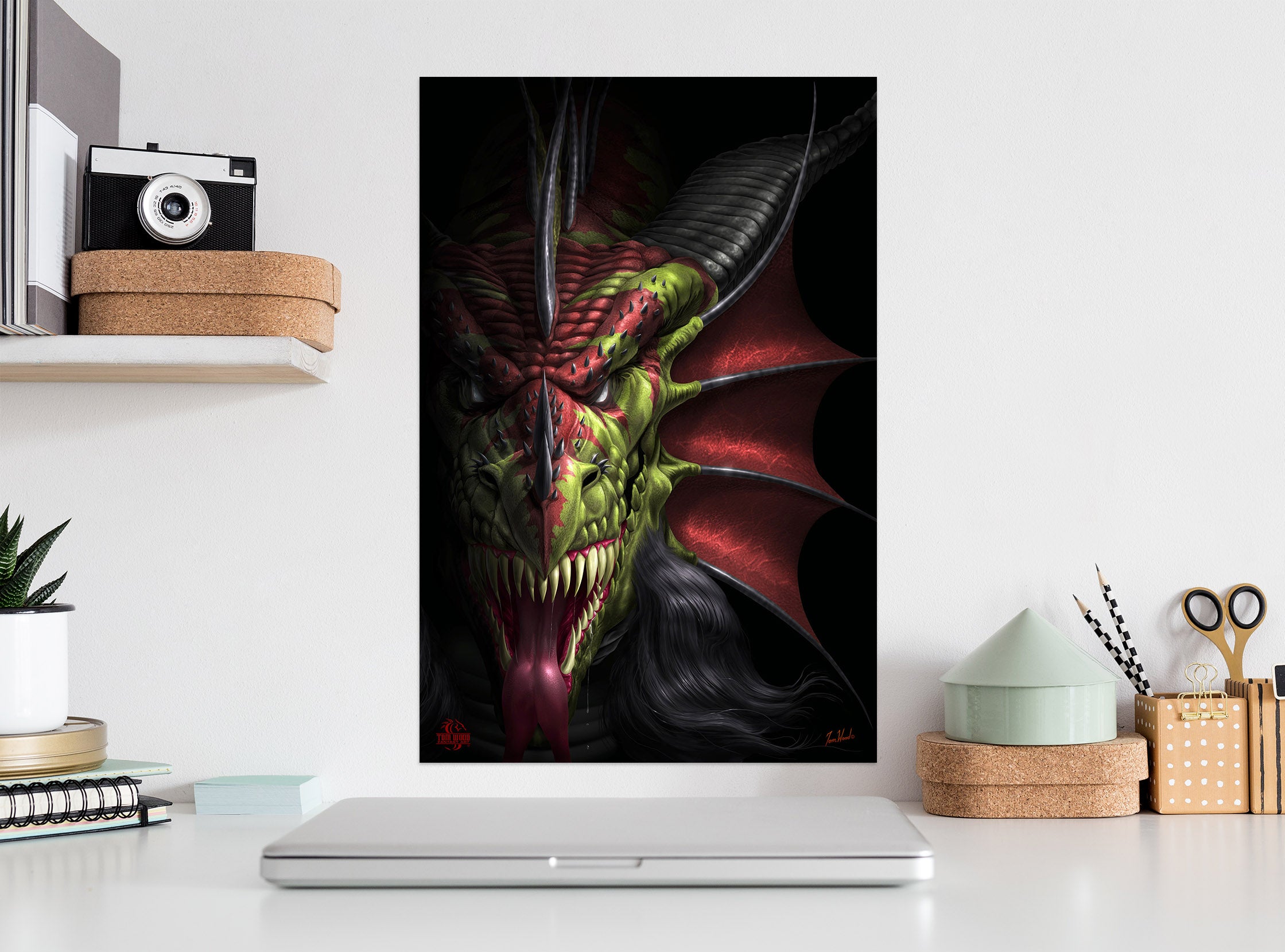 3D Dragon Head 5132 Tom Wood Wall Sticker