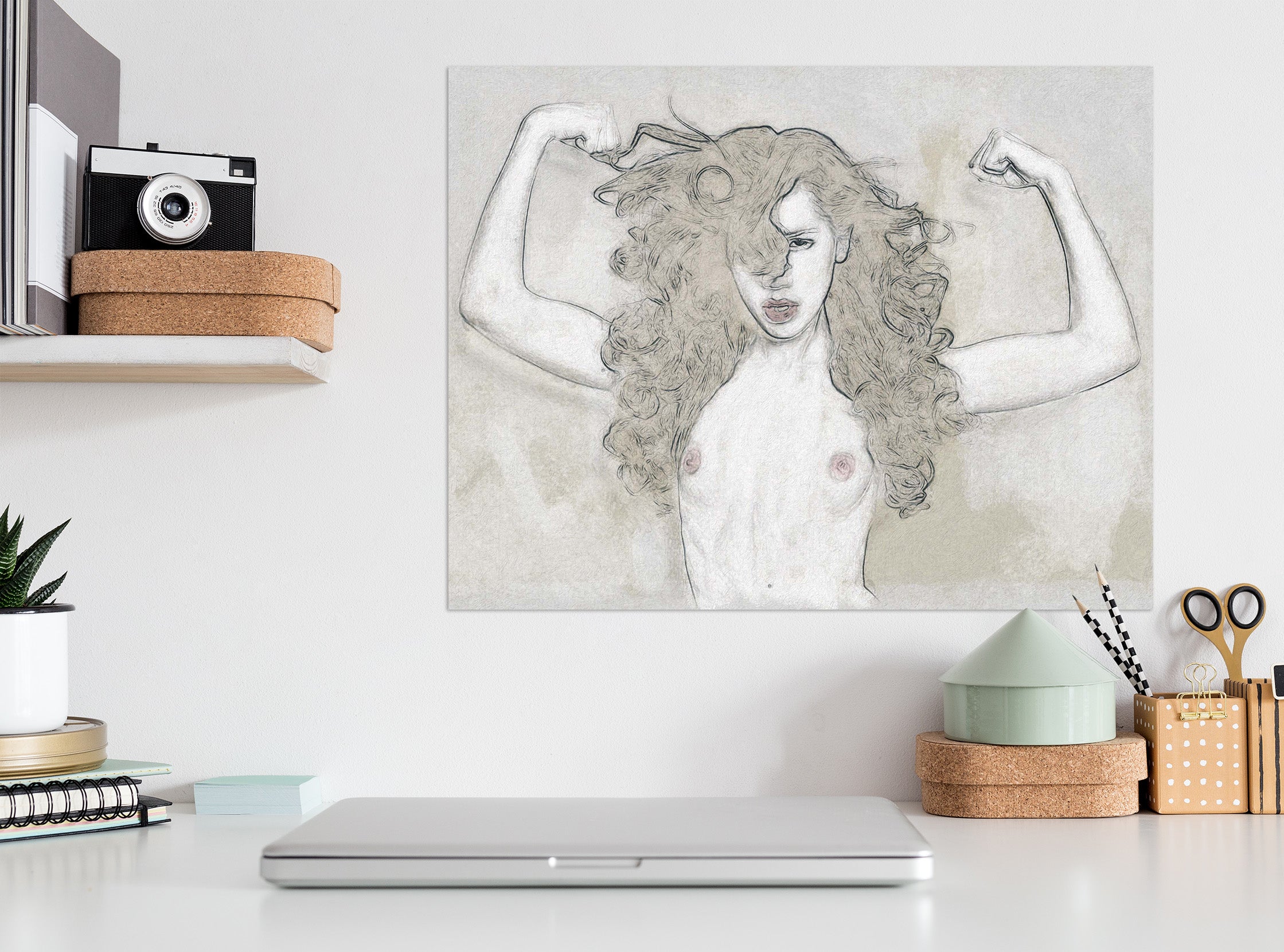 3D Cute Girl 017 Marco Cavazzana Wall Sticker