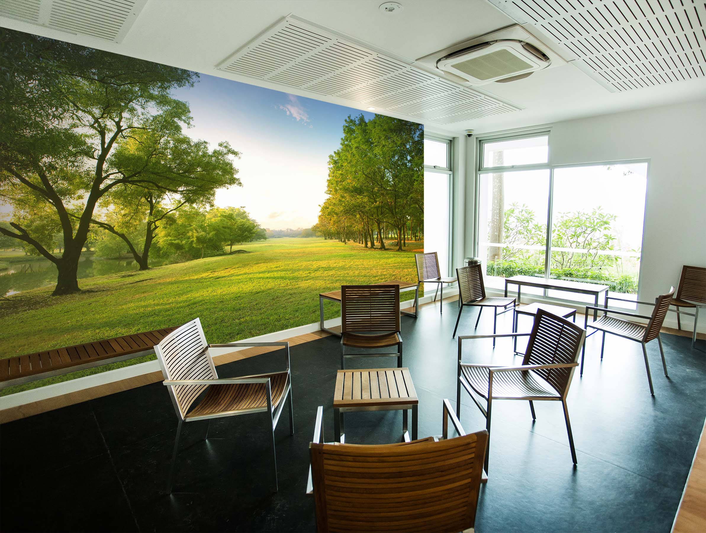 3D Grey Building 1401 Wall Murals