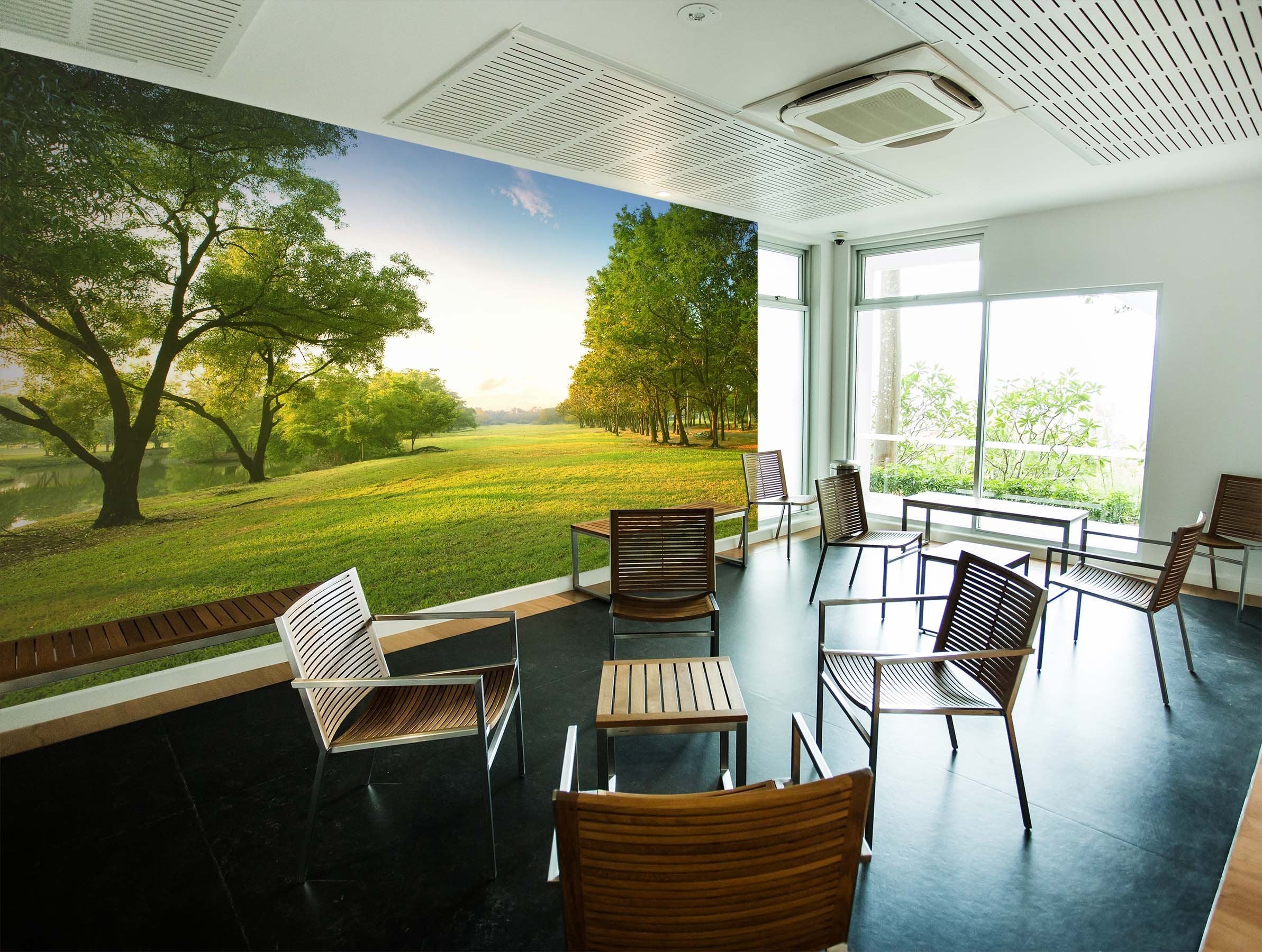 3D The grass and trees 08 Wall Murals Wallpaper AJ Wallpaper