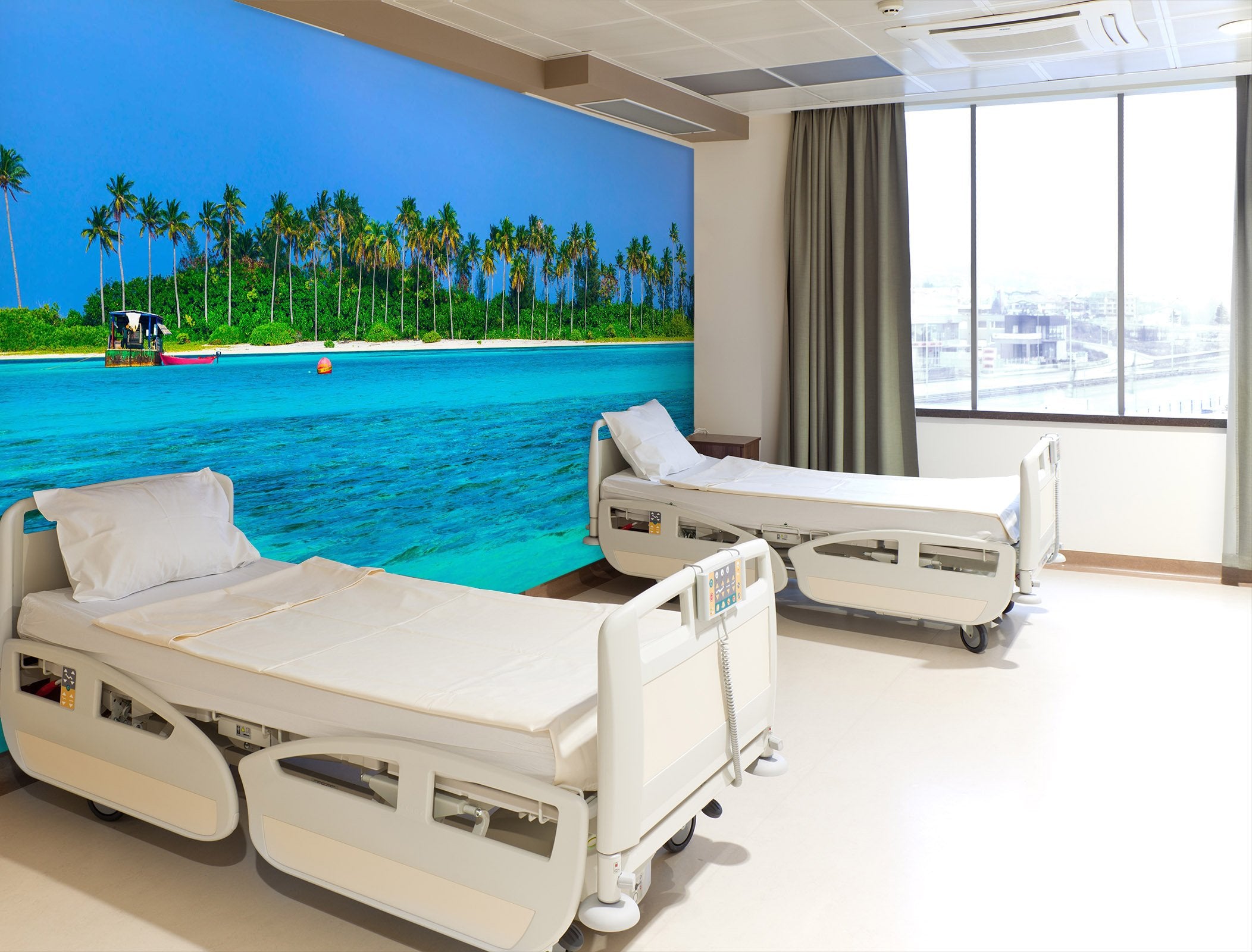 3D Amazing White Beaches 009 Wall Murals Wallpaper AJ Wallpaper 2