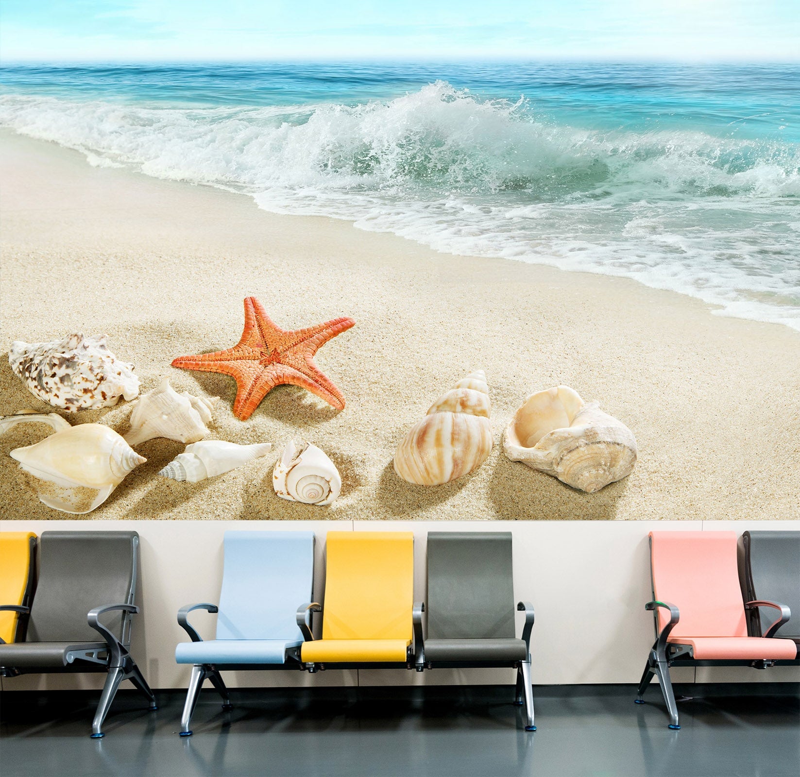 3D Surf Starfish 004 Wall Murals Wallpaper AJ Wallpaper 2