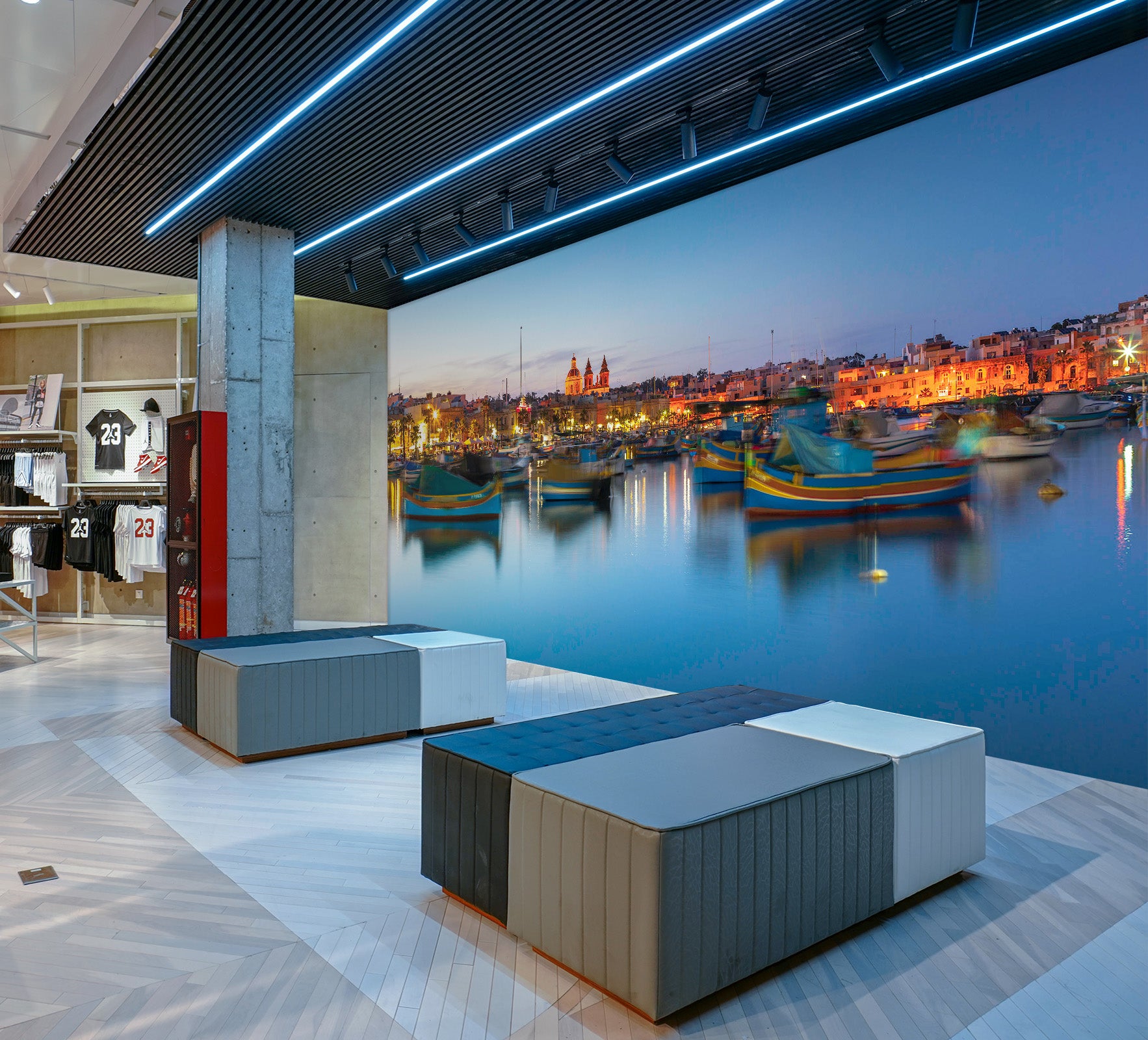 3D River Boat 1409 Assaf Frank Wall Mural Wall Murals