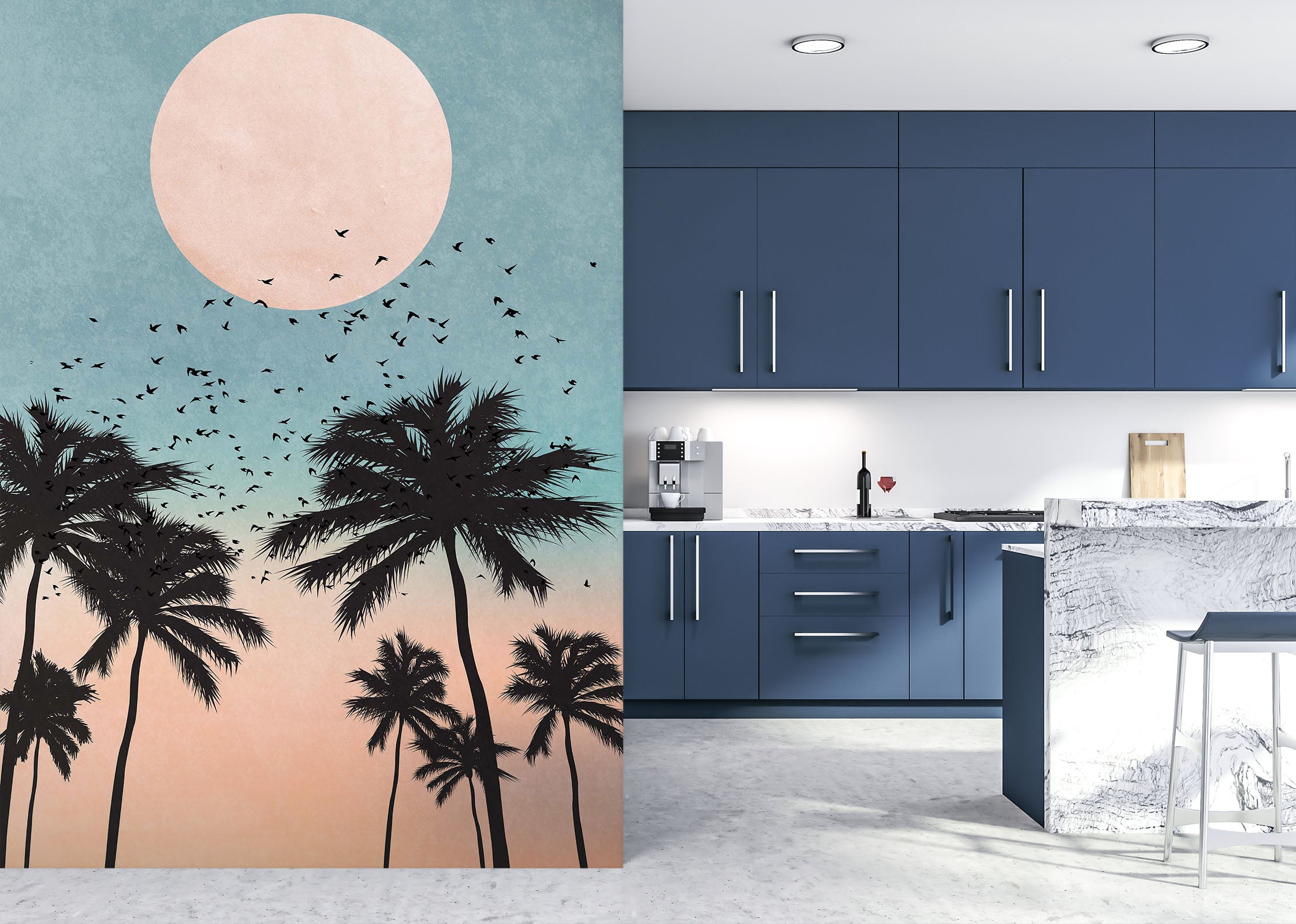 3D Sunrise 1414 Boris Draschoff Wall Mural Wall Murals