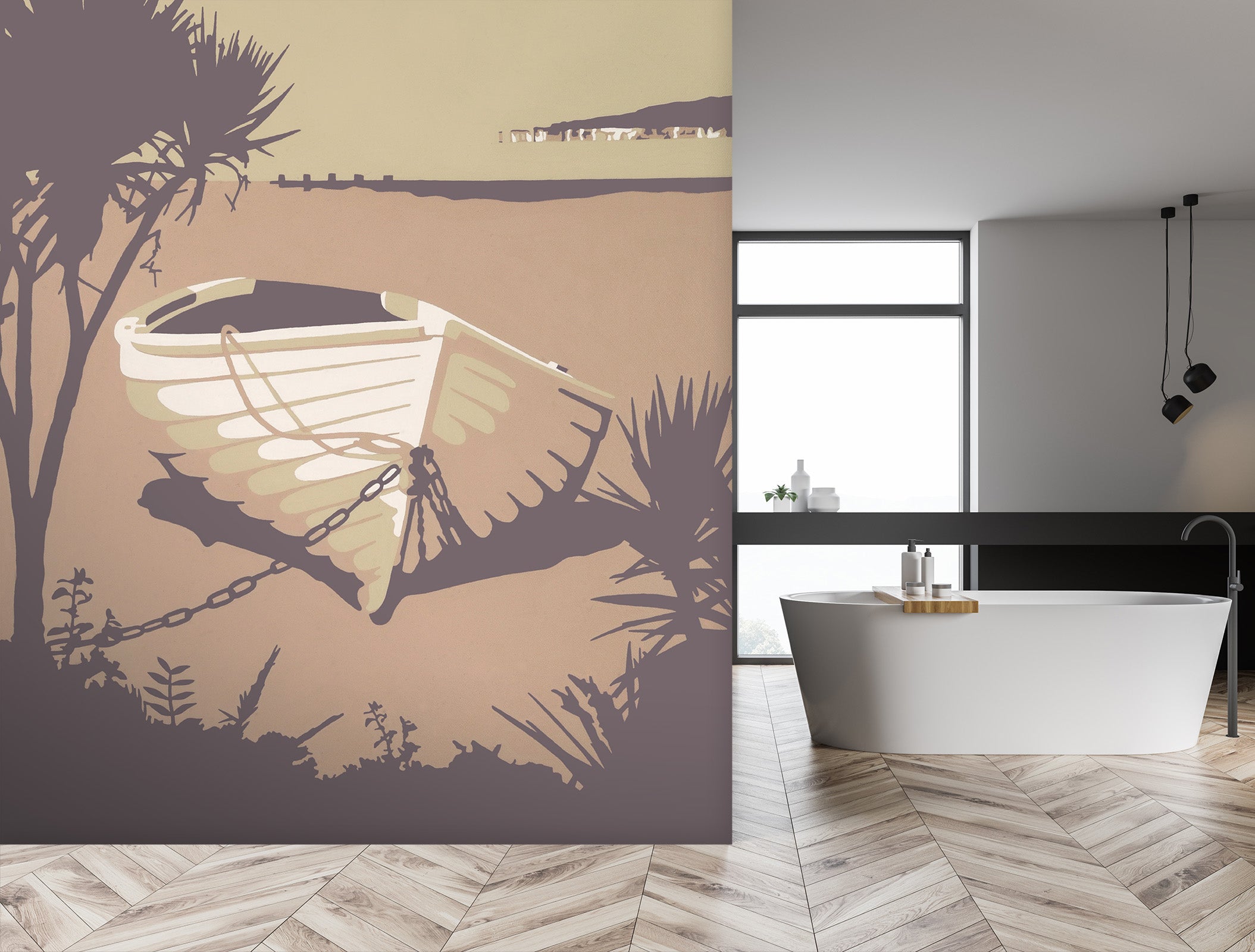 3D Sandbanks The Purbecks 1049 Steve Read Wall Mural Wall Murals