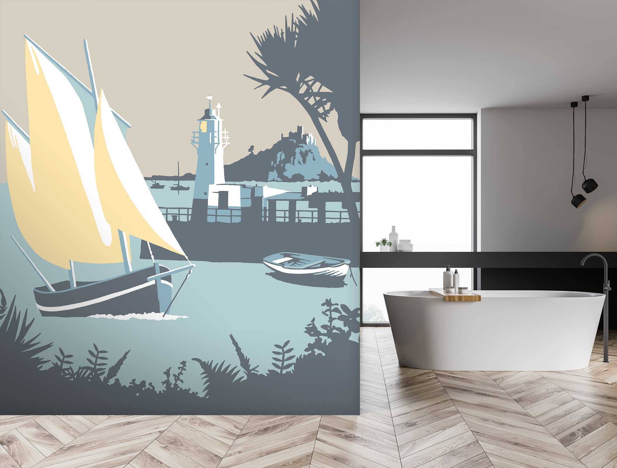3D Newlyn 1030 Steve Read Wall Mural Wall Murals