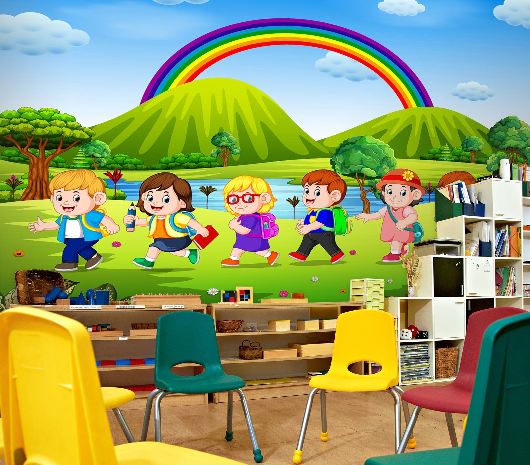 3D Cute Rainbow 197 Wall Murals Wallpaper AJ Wallpaper 2