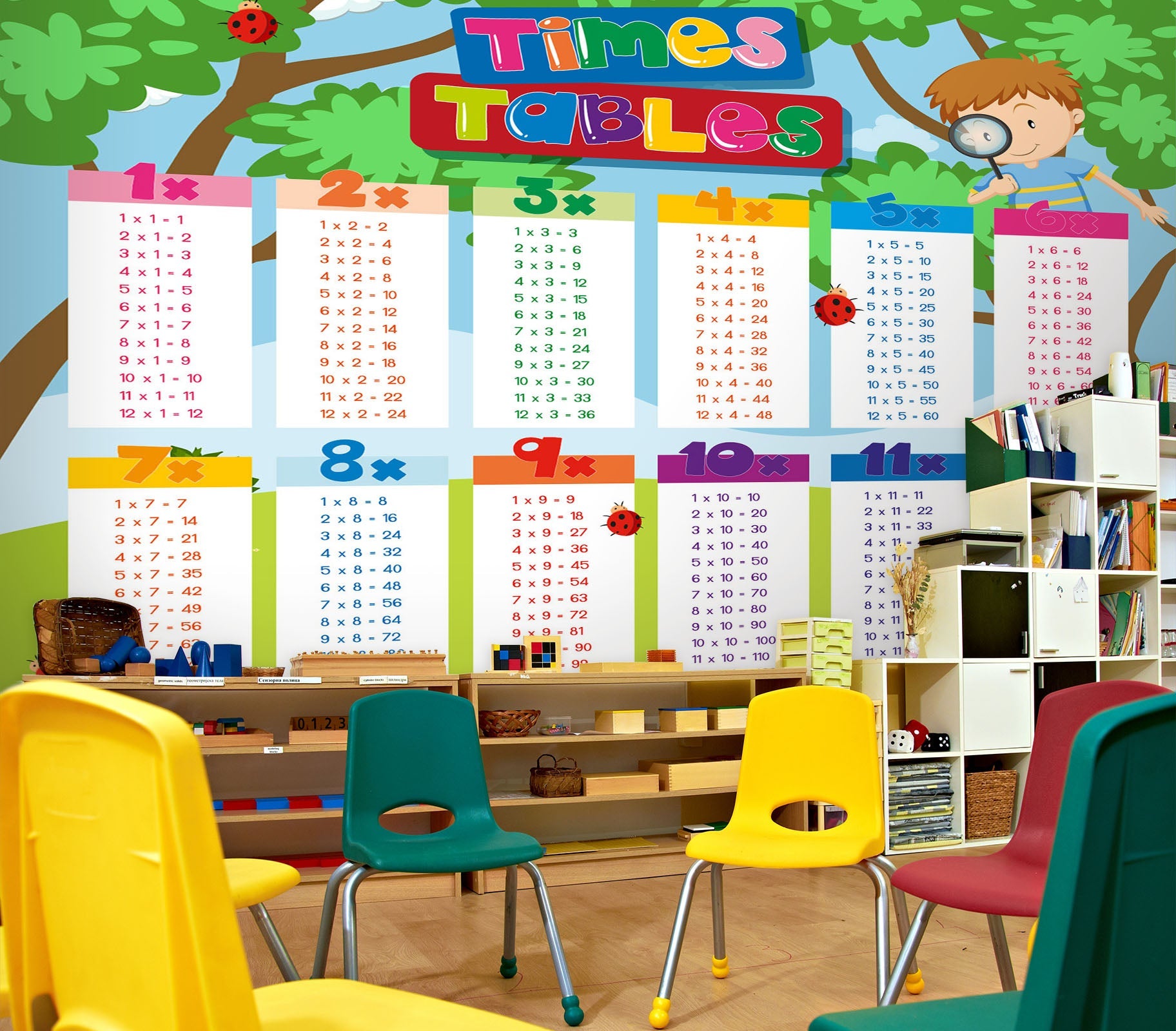 3D Multiplication Number 181 Wall Murals Wallpaper AJ Wallpaper 2