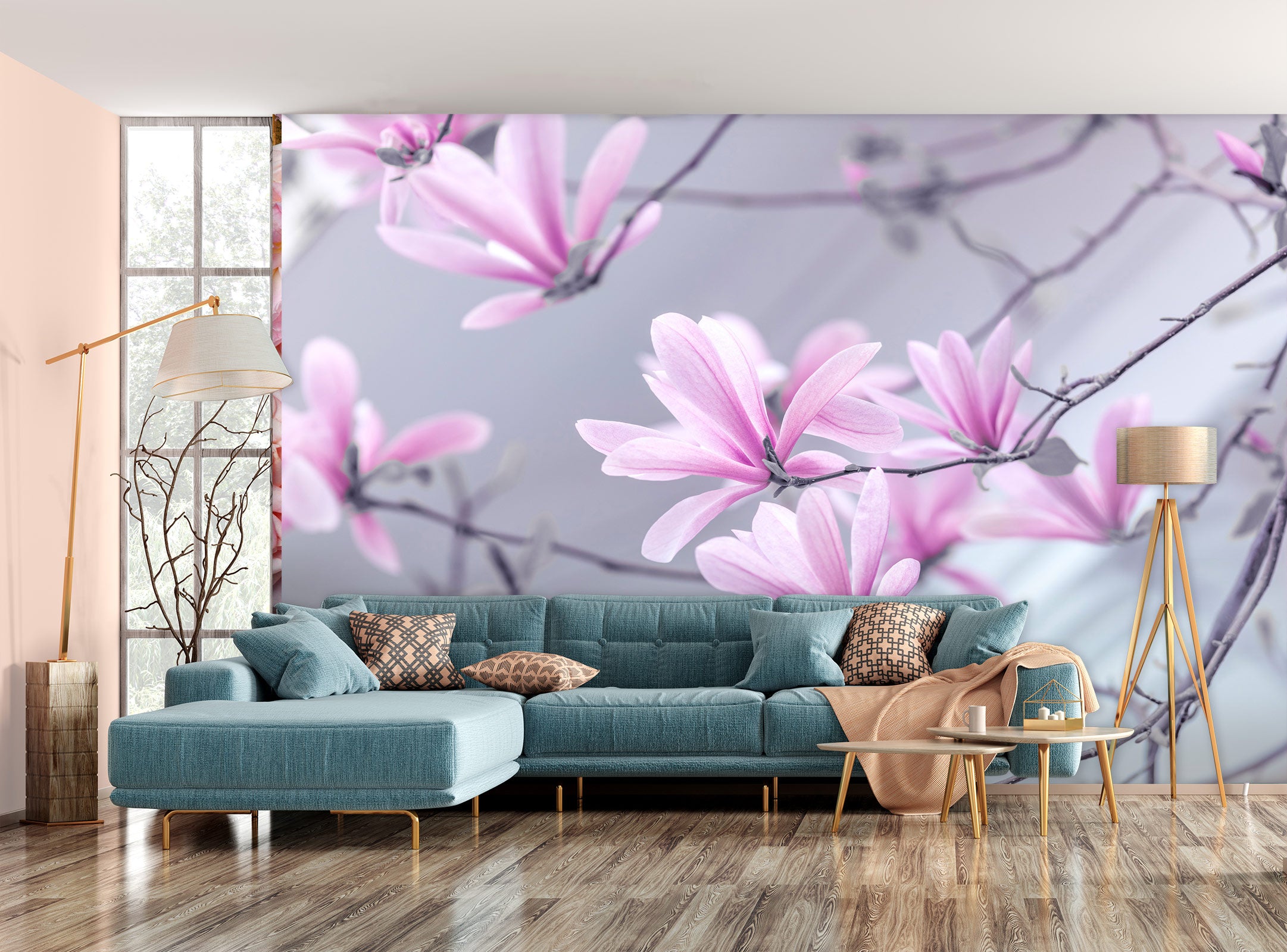3D Pink Flower 6244 Assaf Frank Wall Mural Wall Murals