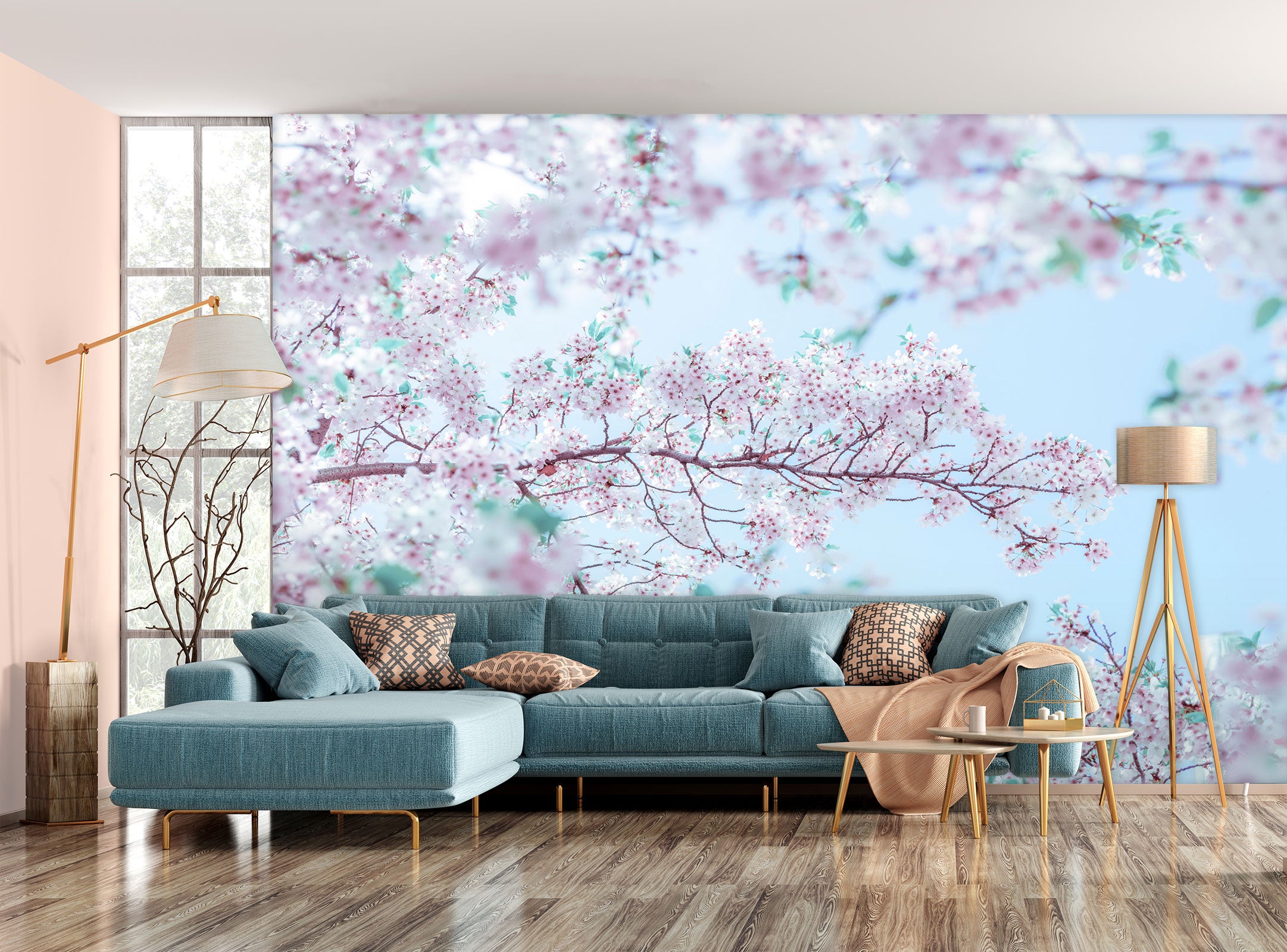 3D Pink Flower 6242 Assaf Frank Wall Mural Wall Murals