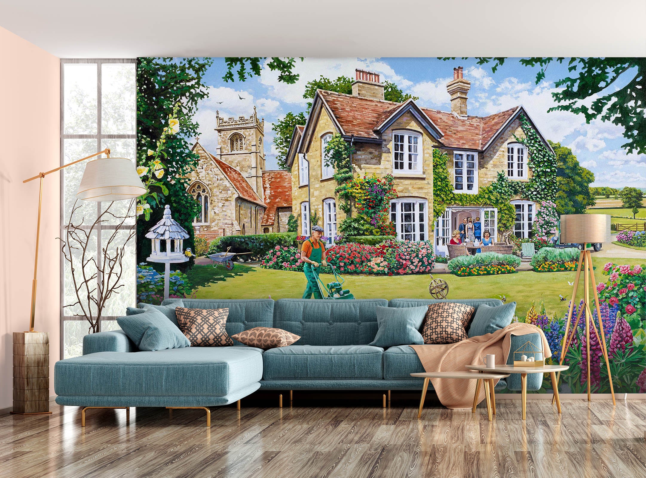 3D The Vicarage 1069 Trevor Mitchell Wall Mural Wall Murals