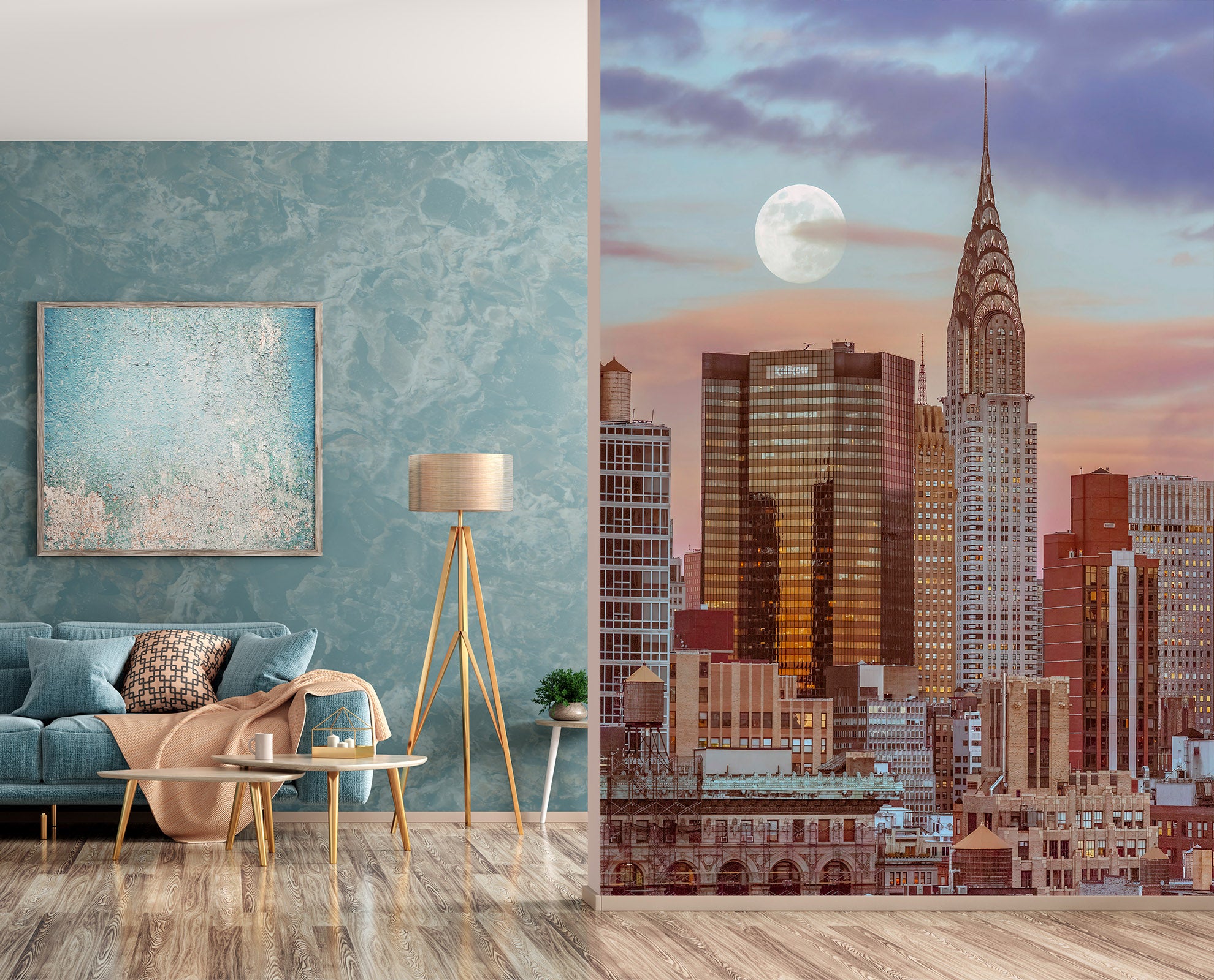 3D Moon Building 6197 Assaf Frank Wall Mural Wall Murals
