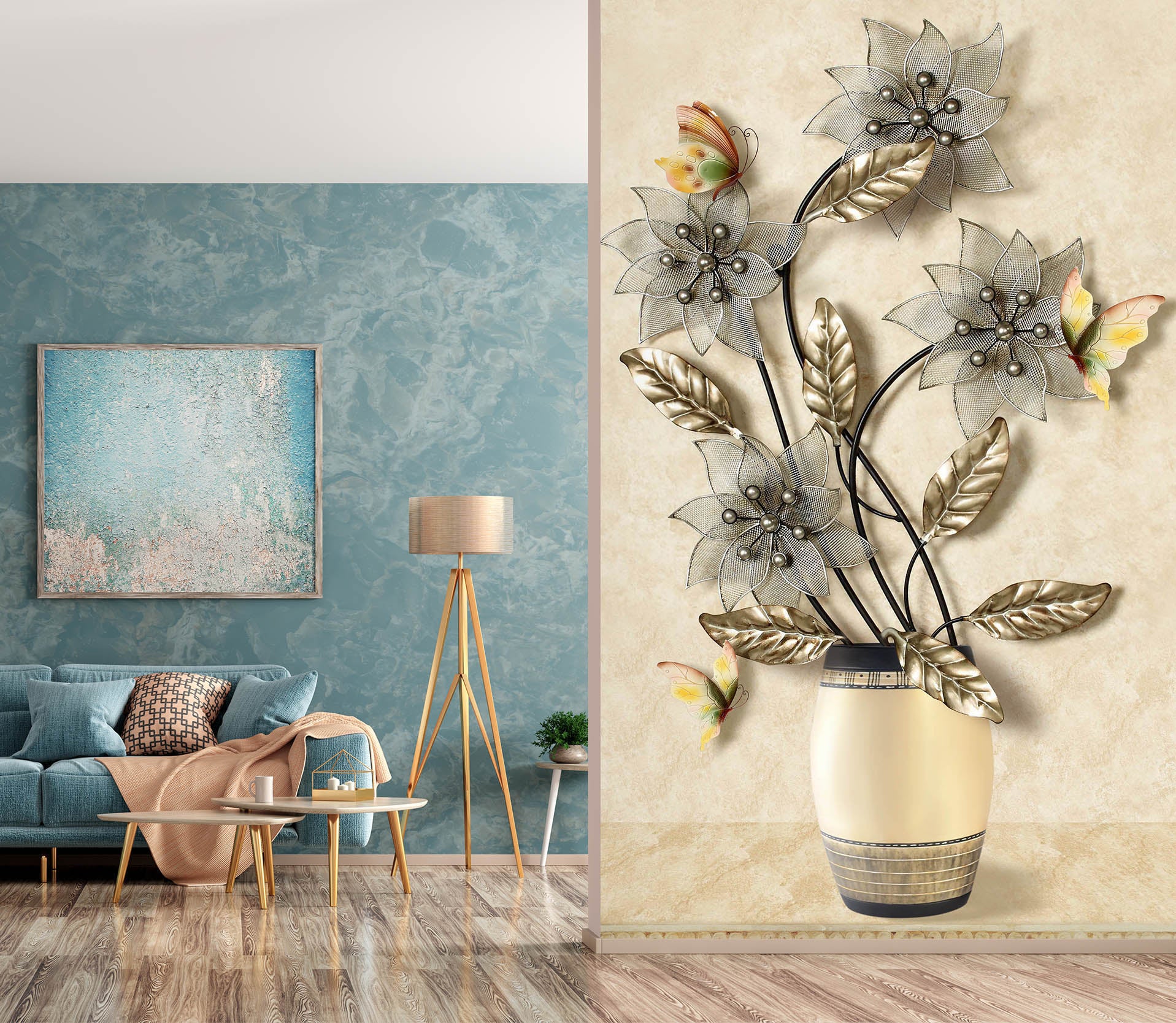 3D Art Vase 1869 Wall Murals
