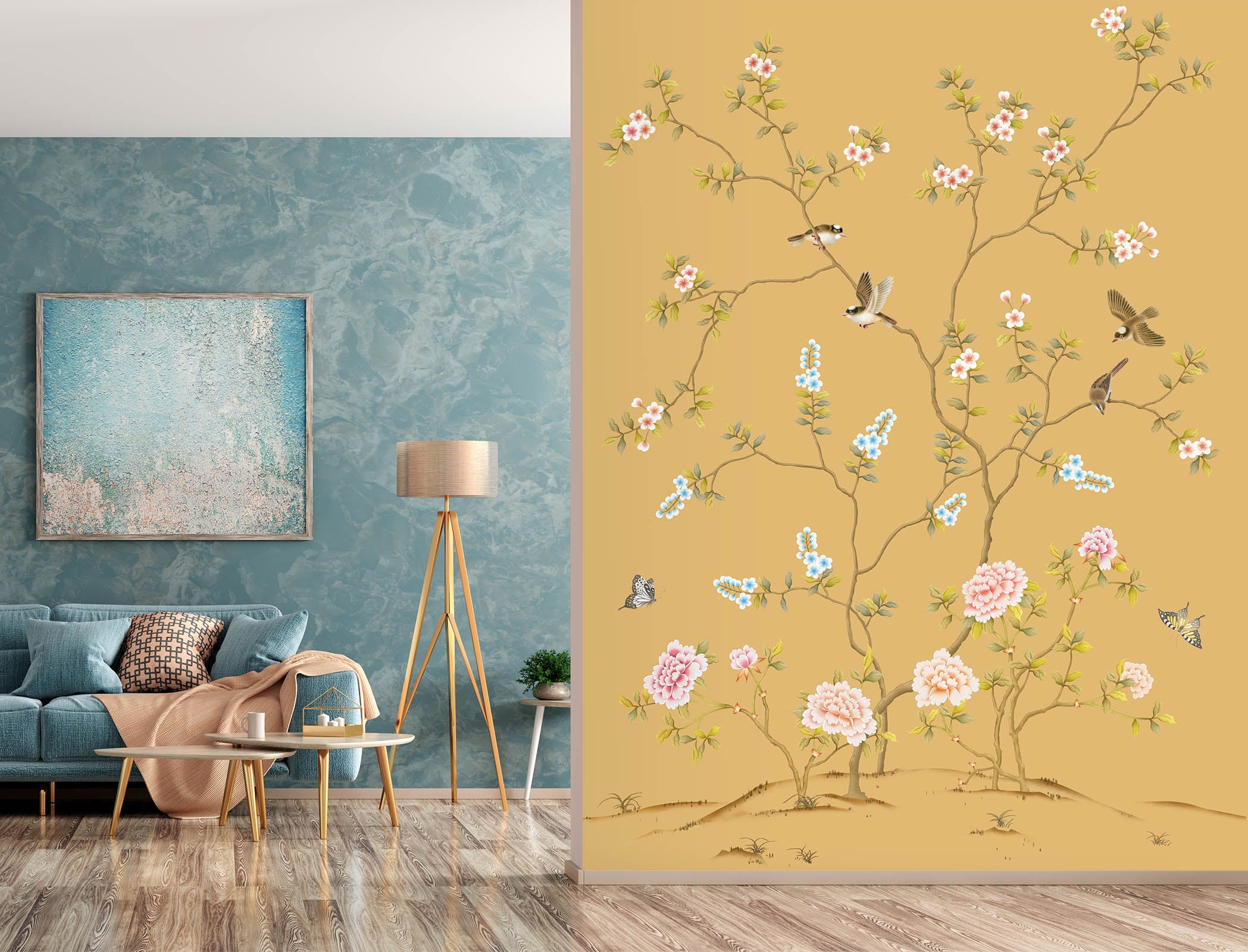 3D Bird Chinese Pattern 1639 Wall Murals