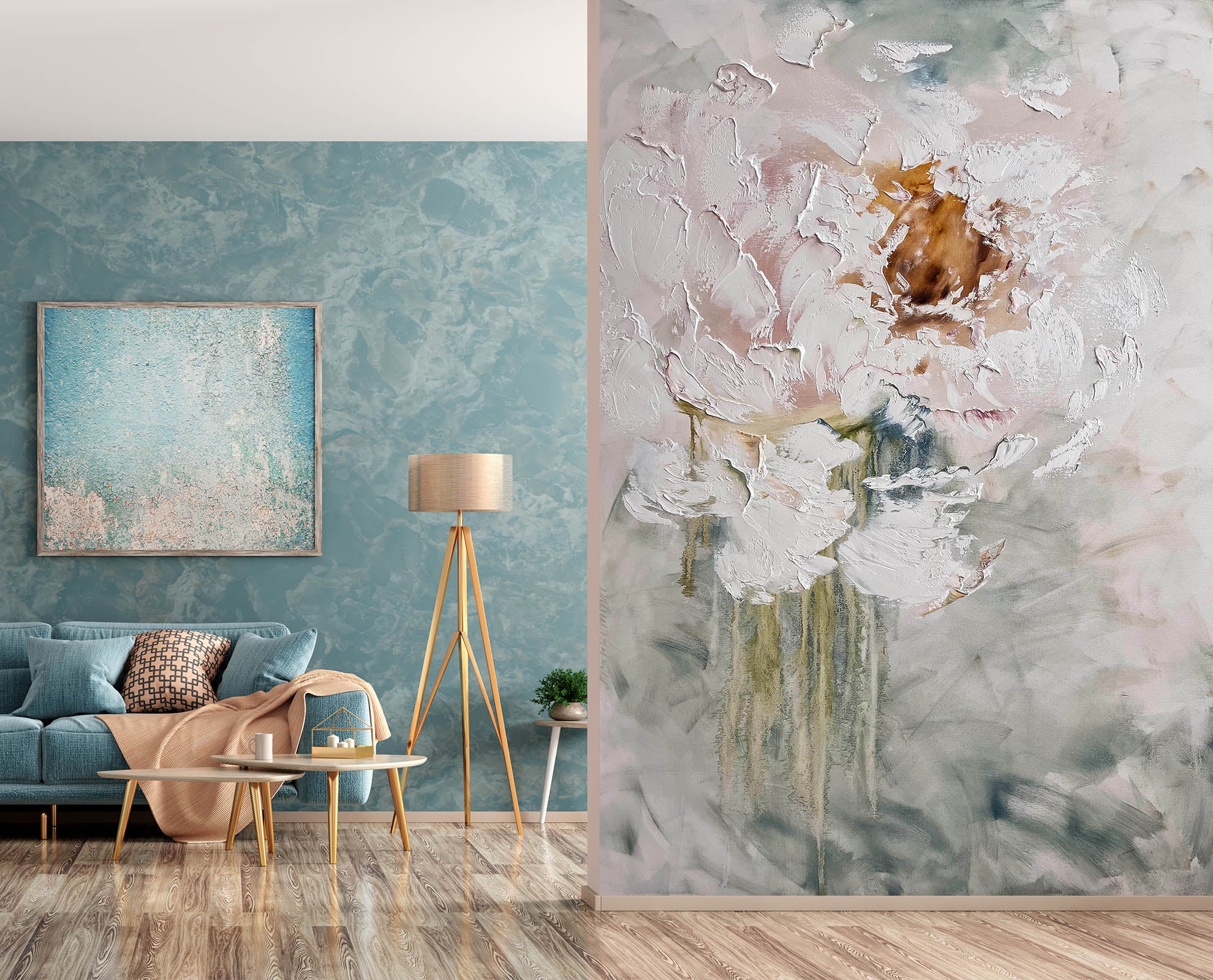 3D White Flower 3024 Skromova Marina Wall Mural Wall Murals