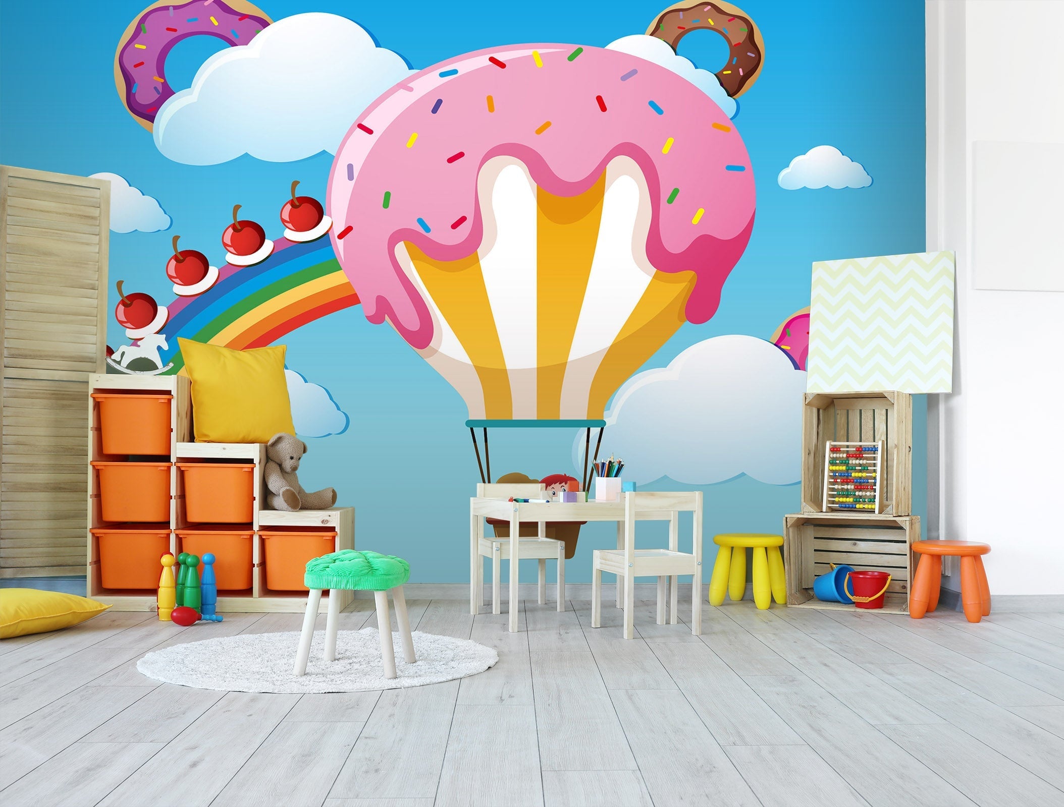 3D Rainbow Cake 009 Wall Murals Wallpaper AJ Wallpaper 2