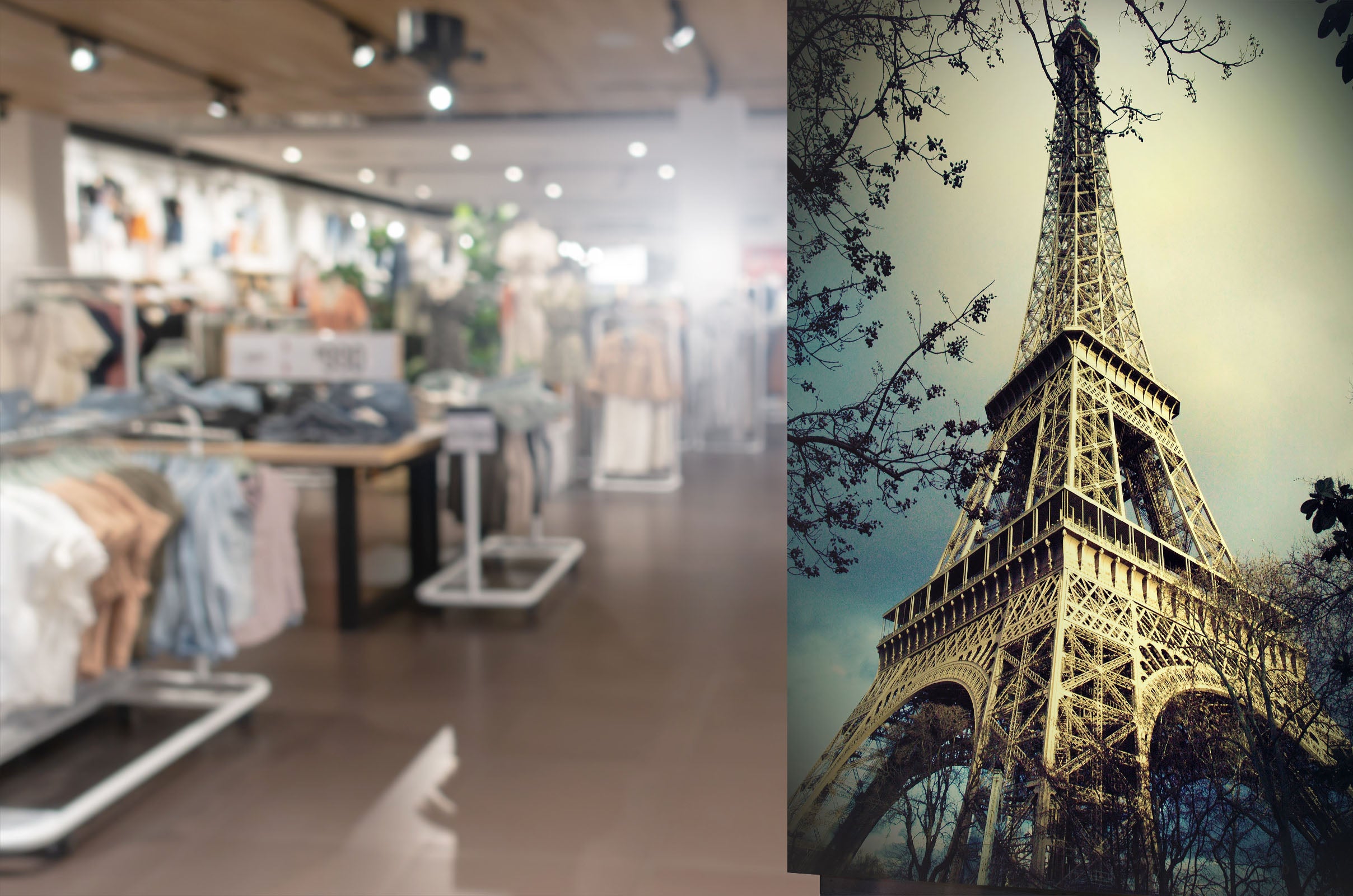 3D Eiffel Tower 131 Wall Murals