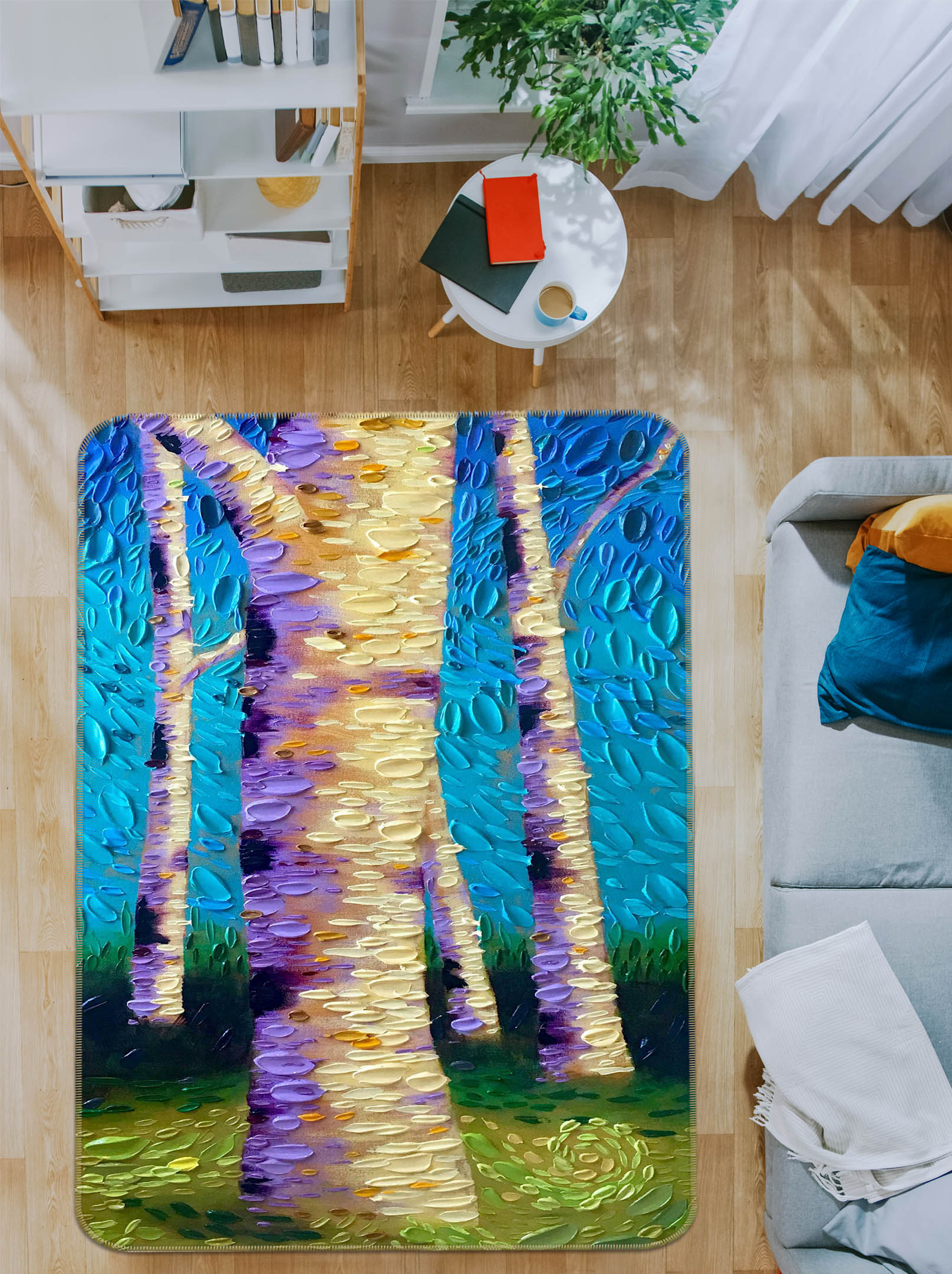 3D Garden Mystery Panel 1027 Dena Tollefson Rug Non Slip Rug Mat