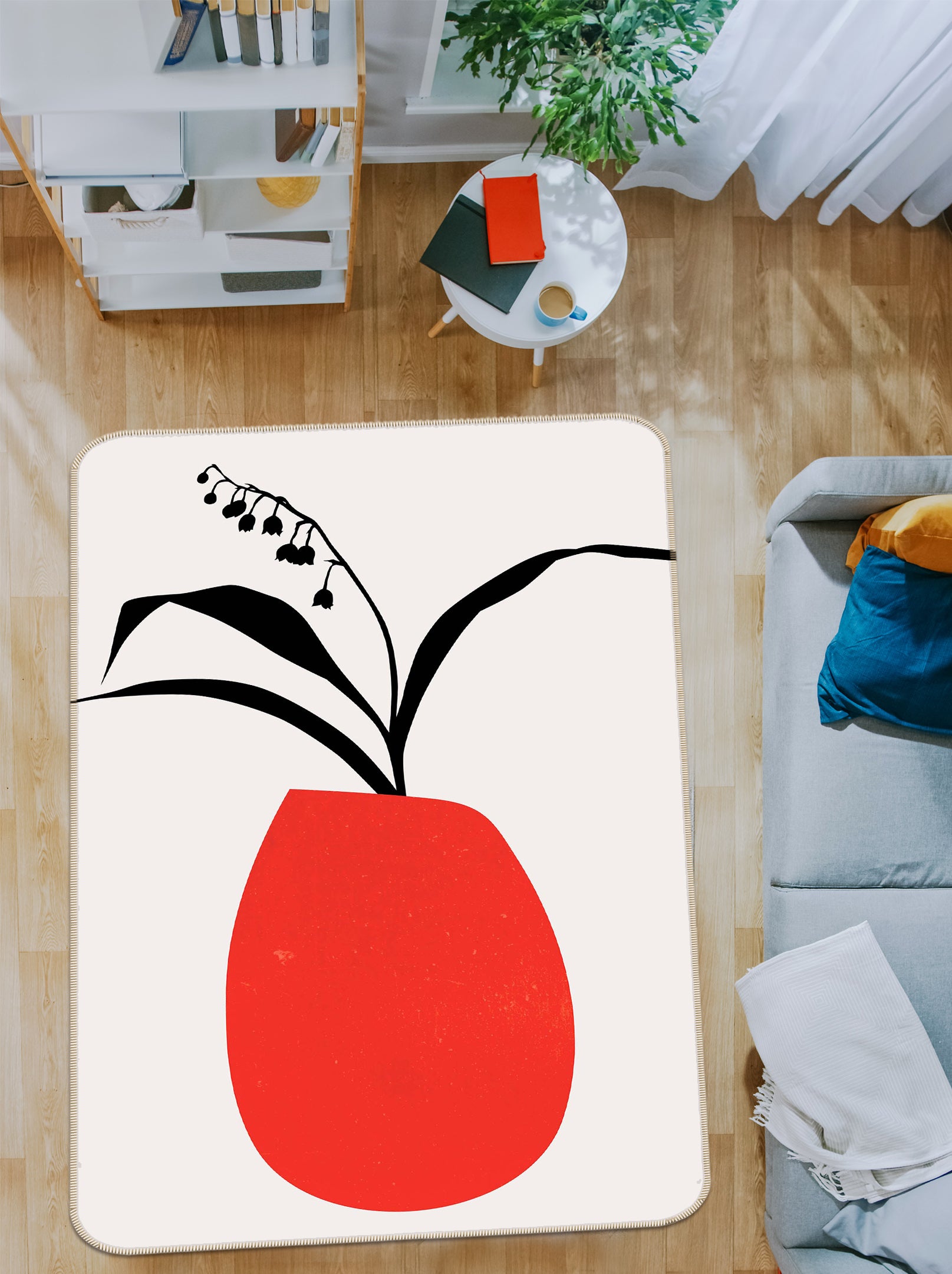 3D Water Lilies 1137 Boris Draschoff Rug Non Slip Rug Mat