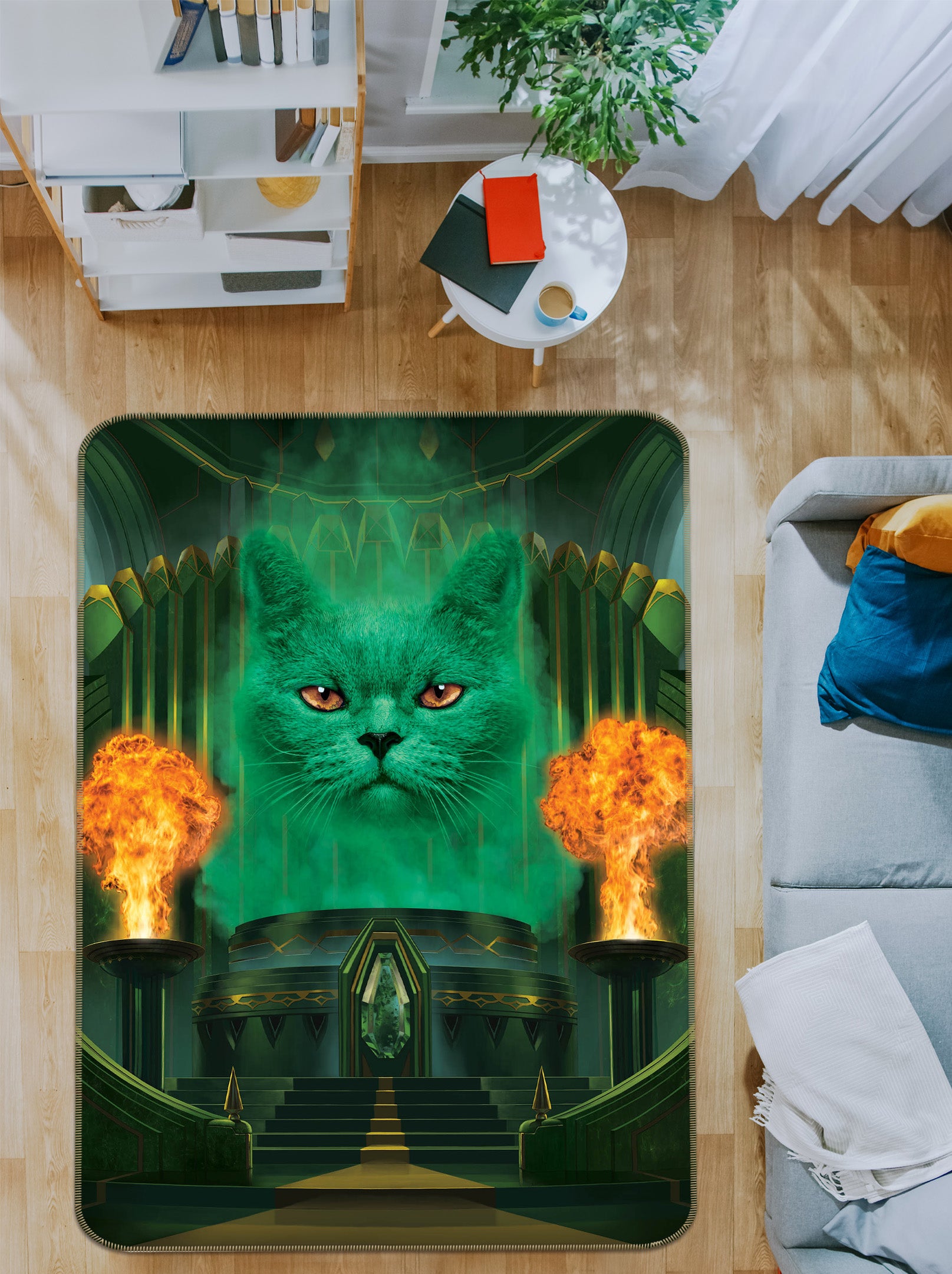 3D Cat The Great And Powerful Def 1016 Vincent Hie Rug Non Slip Rug Mat