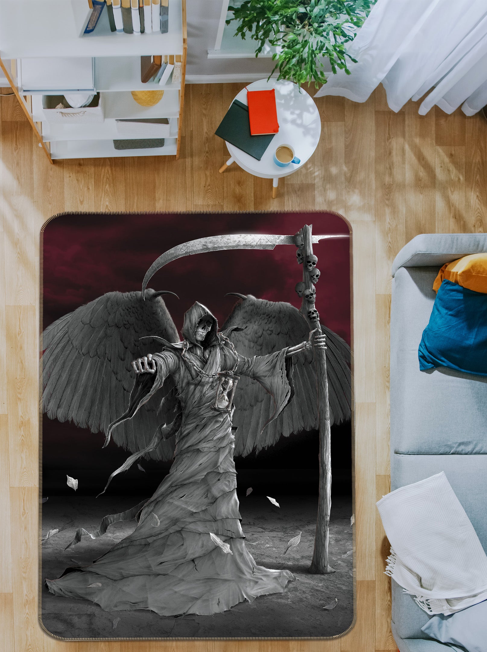 3D Time Is Up 1077 Vincent Hie Rug Non Slip Rug Mat