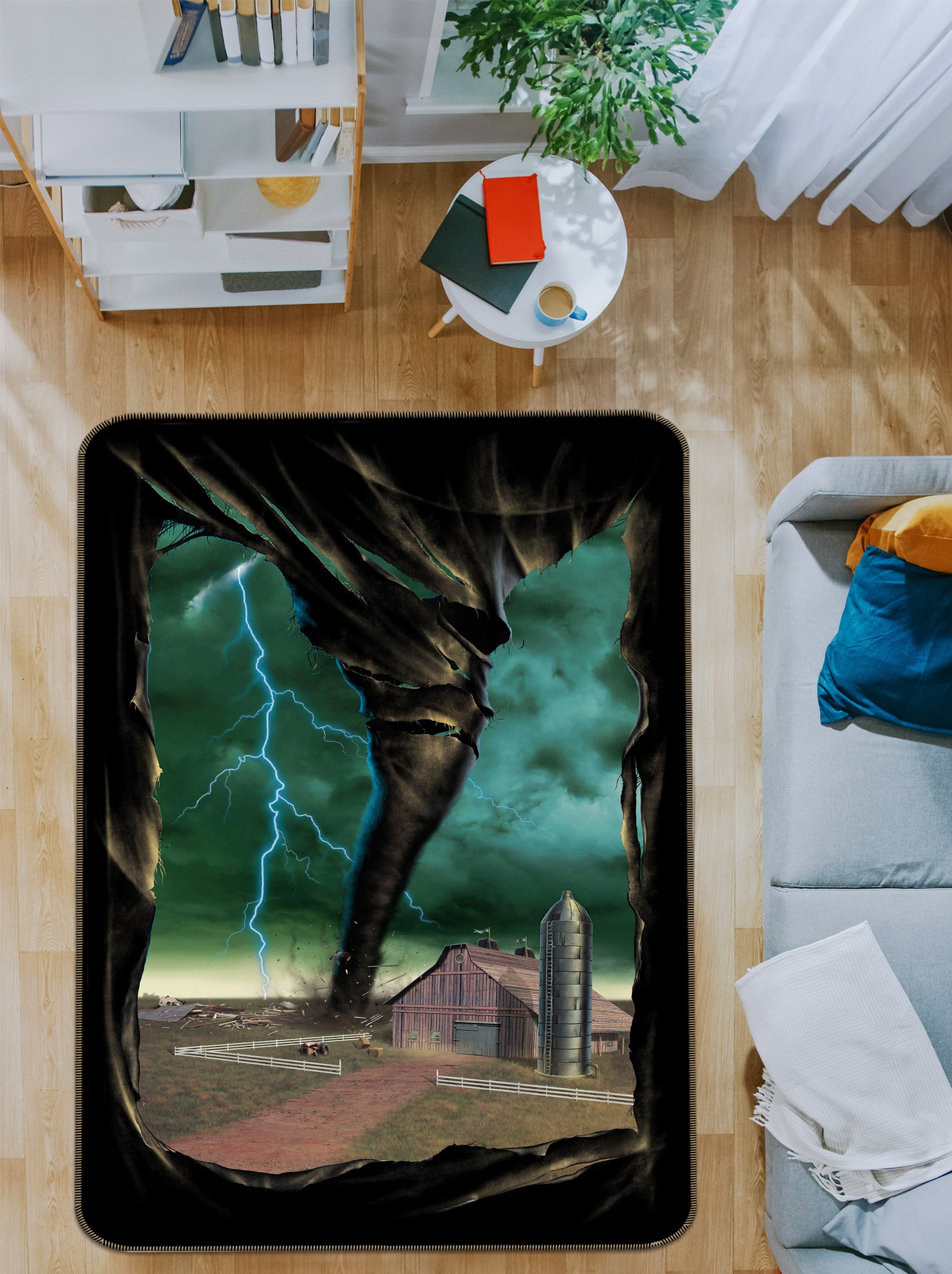 3D Tornado Breakthrough 1078 Vincent Hie Rug Non Slip Rug Mat